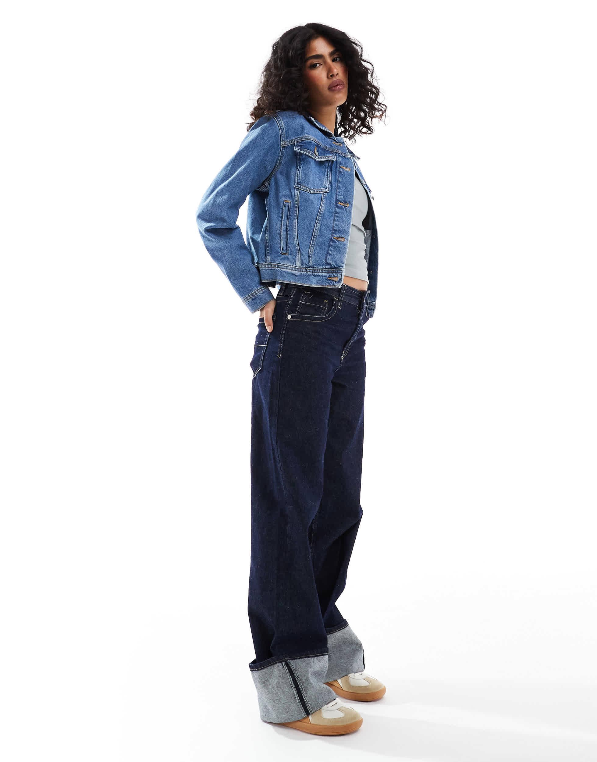 JJXX Denim Jacket in Blue | Lyst Canada