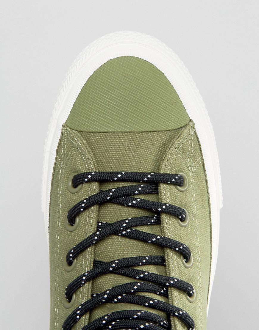 Converse Chuck Taylor All Star Ii Boot Plimsolls In Green 153570c-333 | Lyst