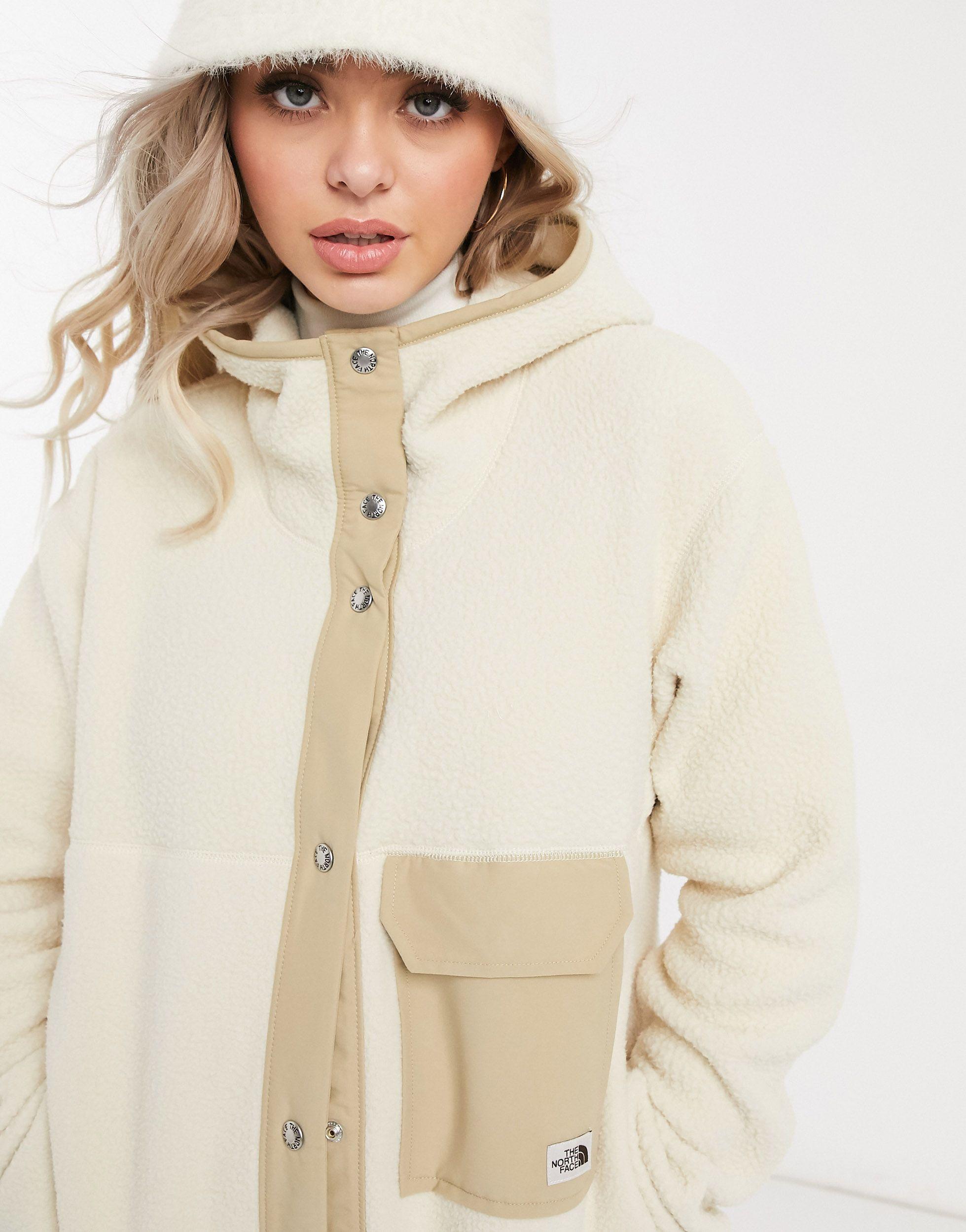 The North Face Cragmont Fleece Coat in Natural | Lyst