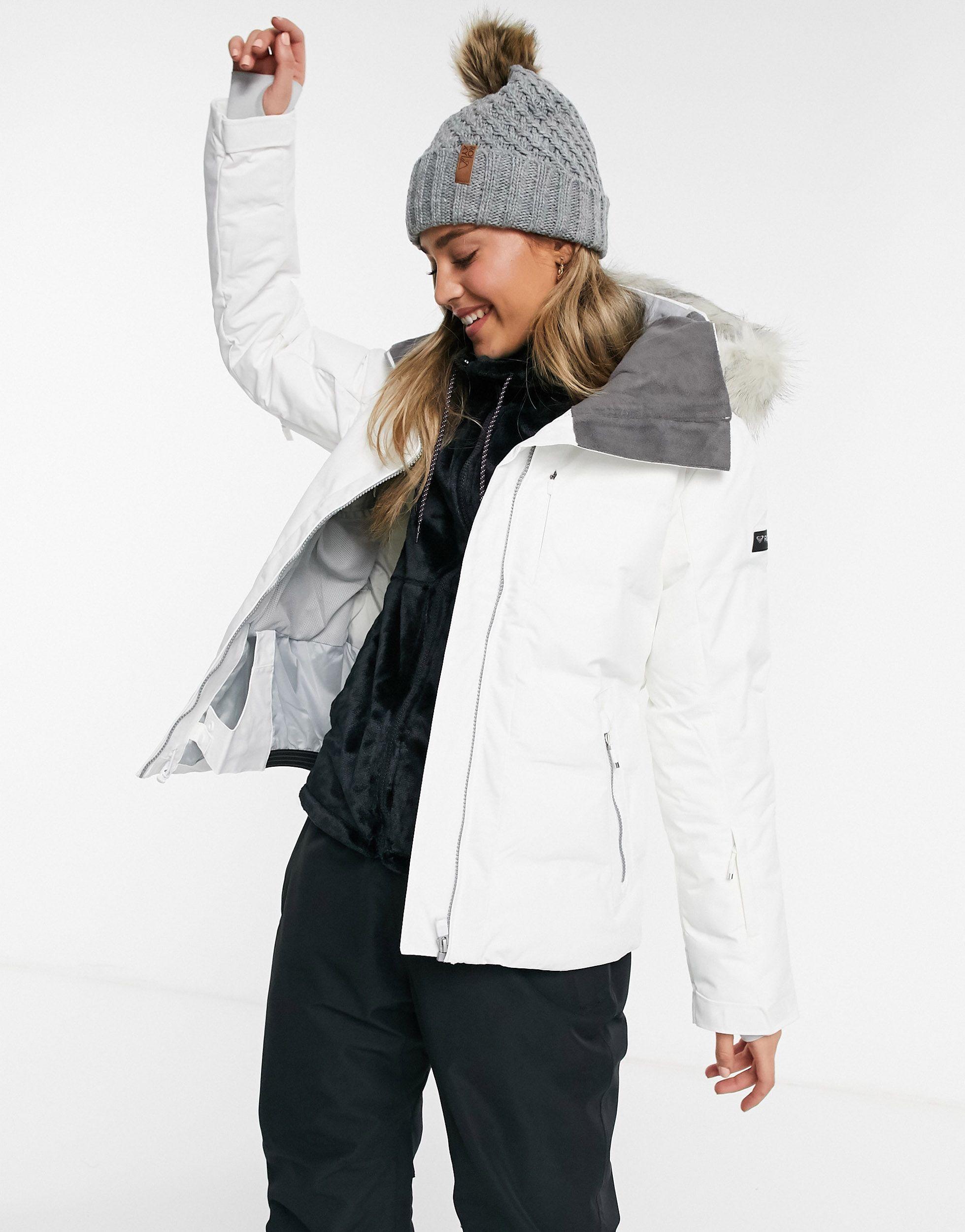 roxy grey ski jacket