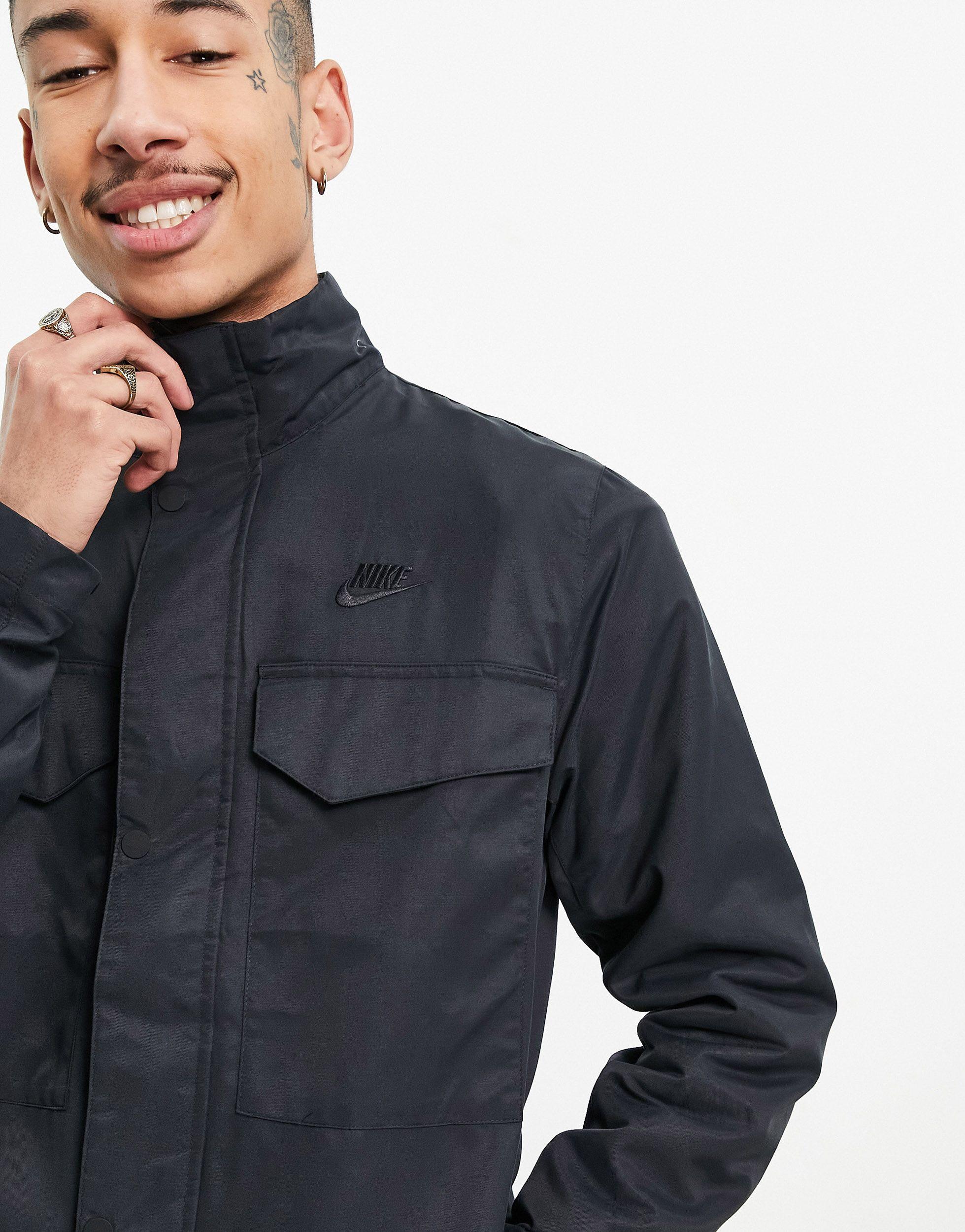 Nike Woven Utility M65 Jacket in Black 