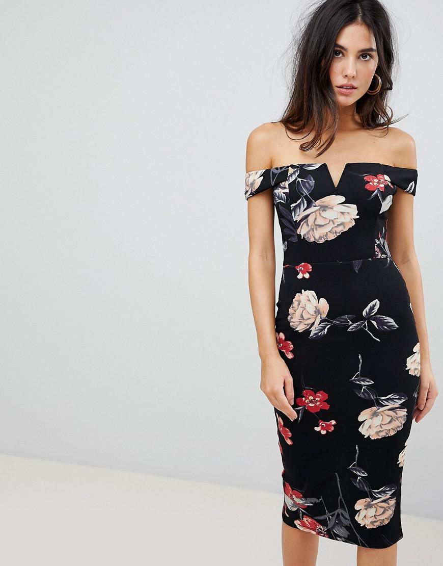 ax paris bardot midi dress