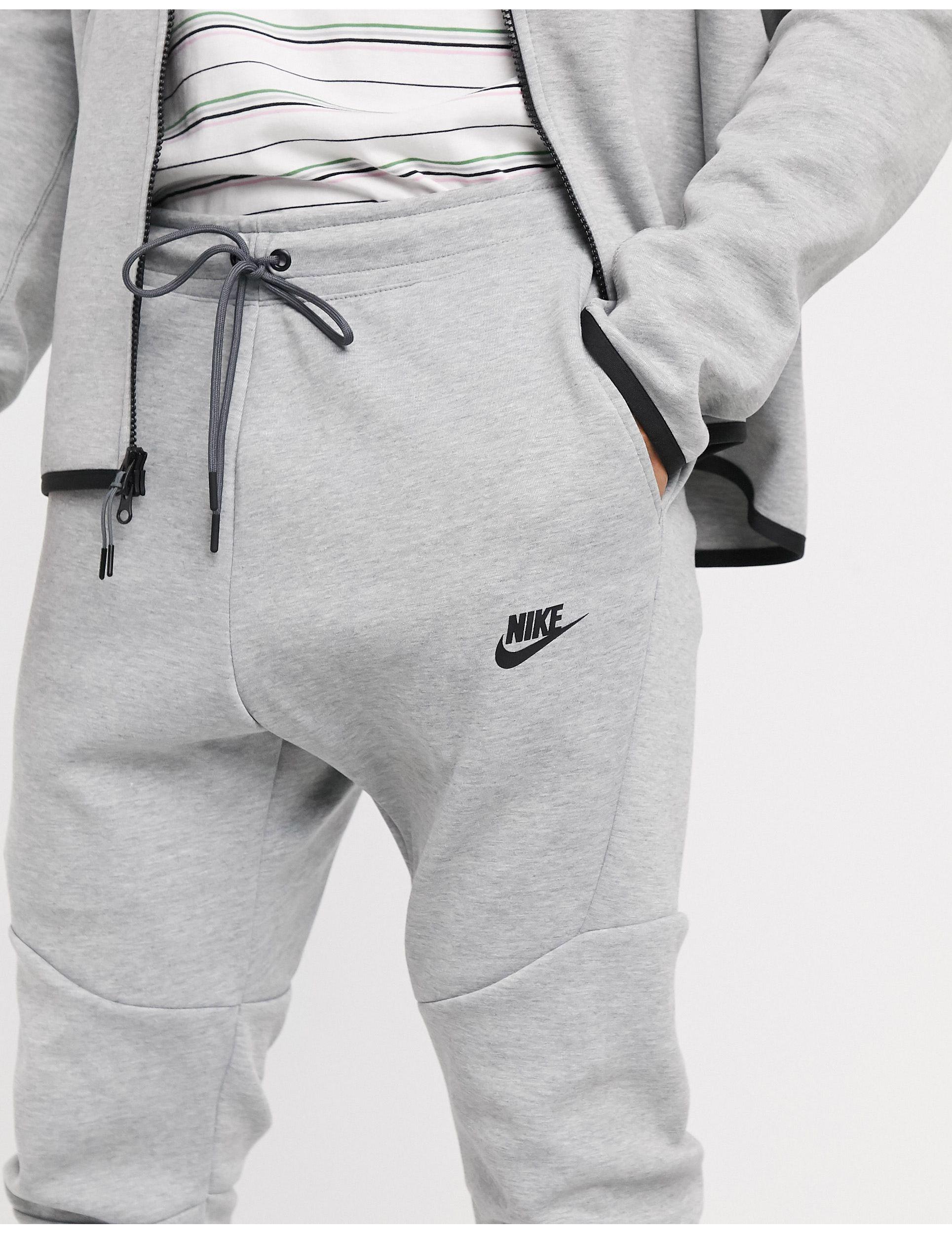Nike Sportswear Tech Fleece Joggers in Dark Grey Heather,Black (Gray) for  Men - Save 42% | Lyst