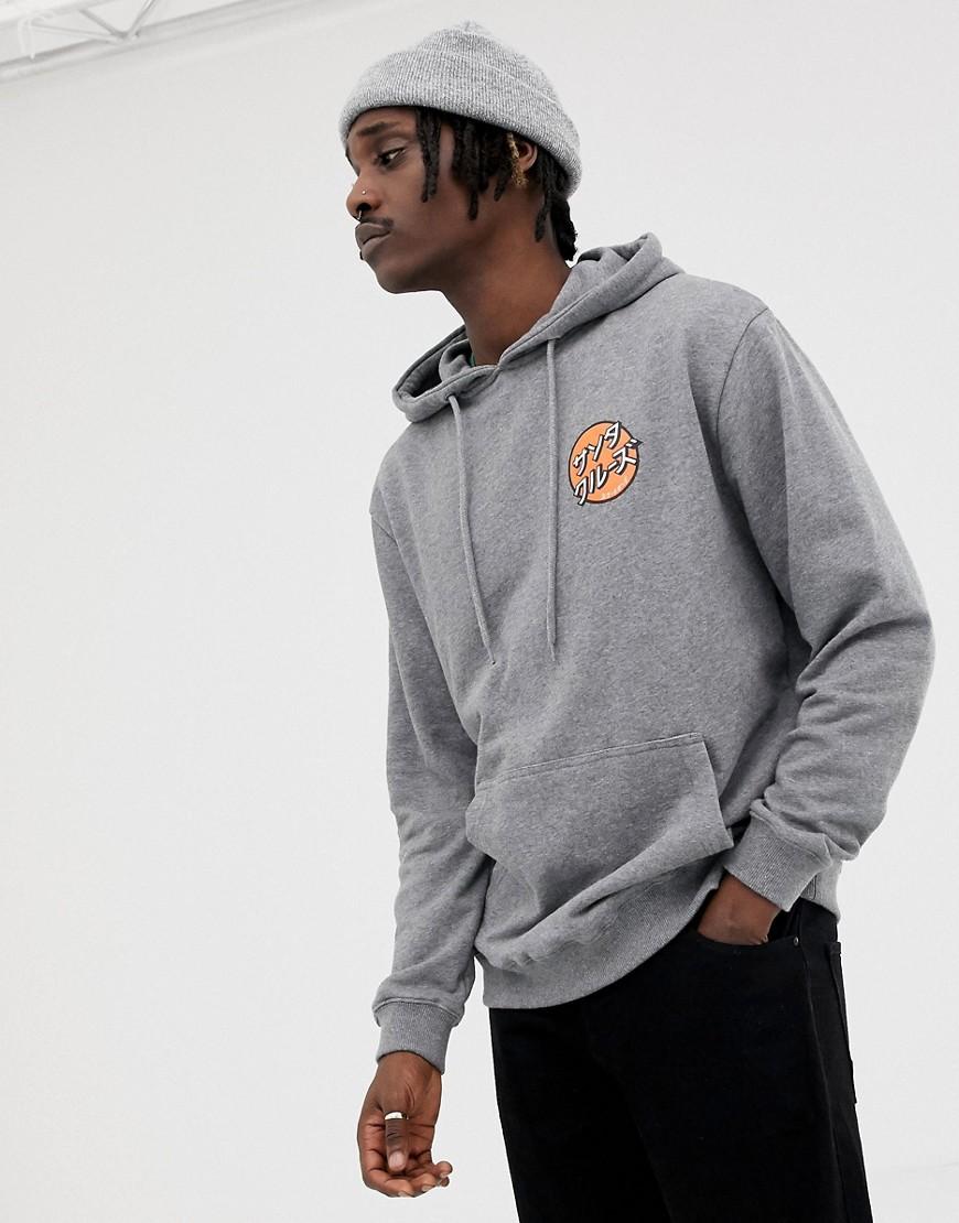 Sudadera con capucha gris con estampado de lunares japoneses Santa Cruz de  Algodón de color Gris para hombre | Lyst