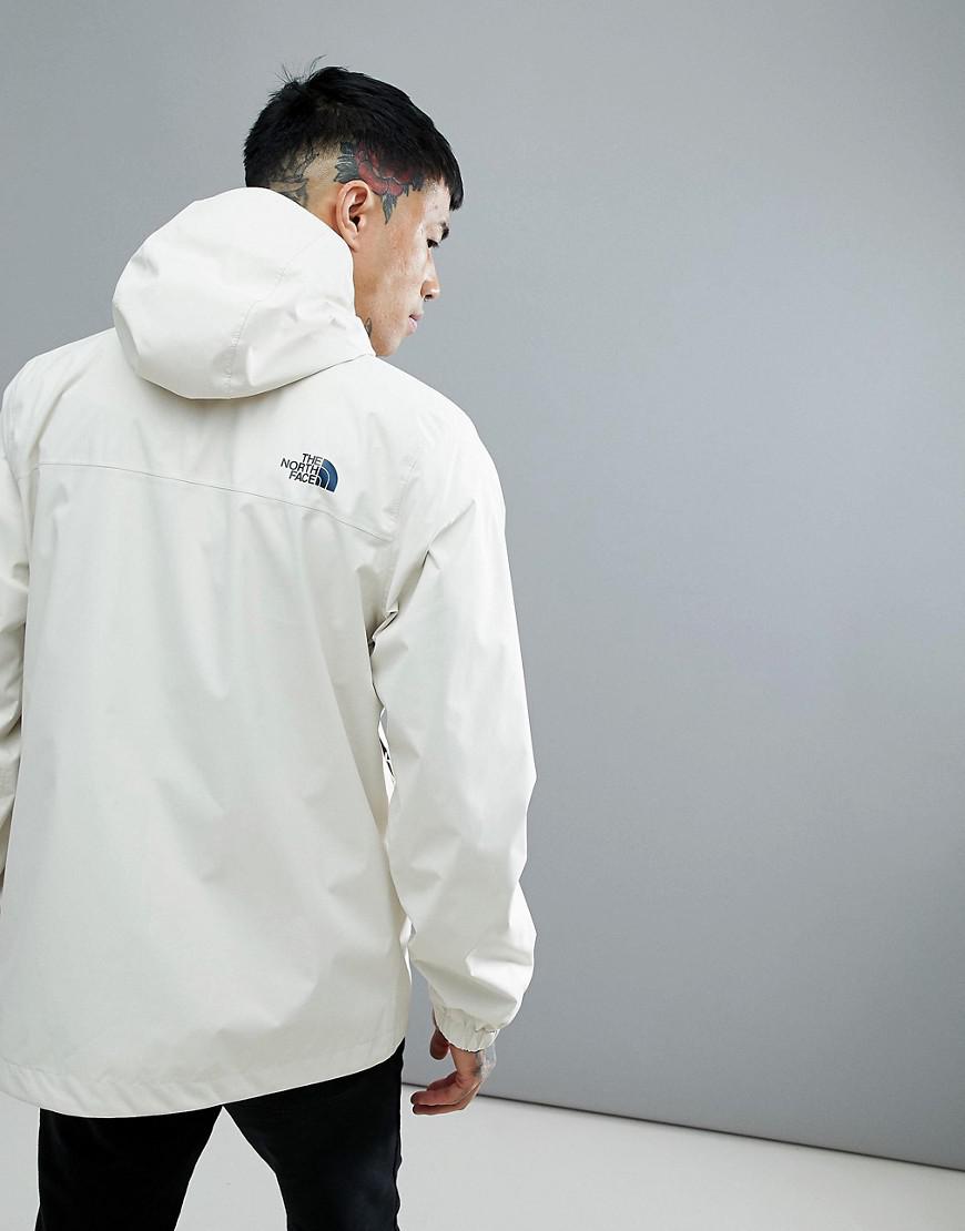 the north face mountain q jacket in vintage white