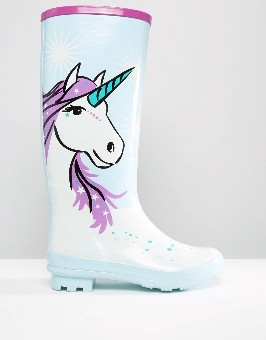 unicorn wellington boots