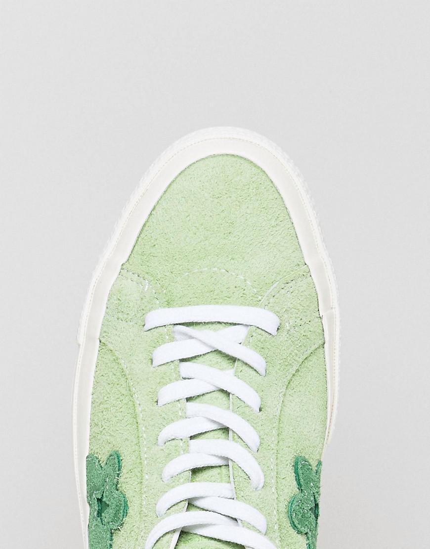 Converse X Tyler The Creator Le Fleur One Suede Trainers In Green 1603267c | Lyst