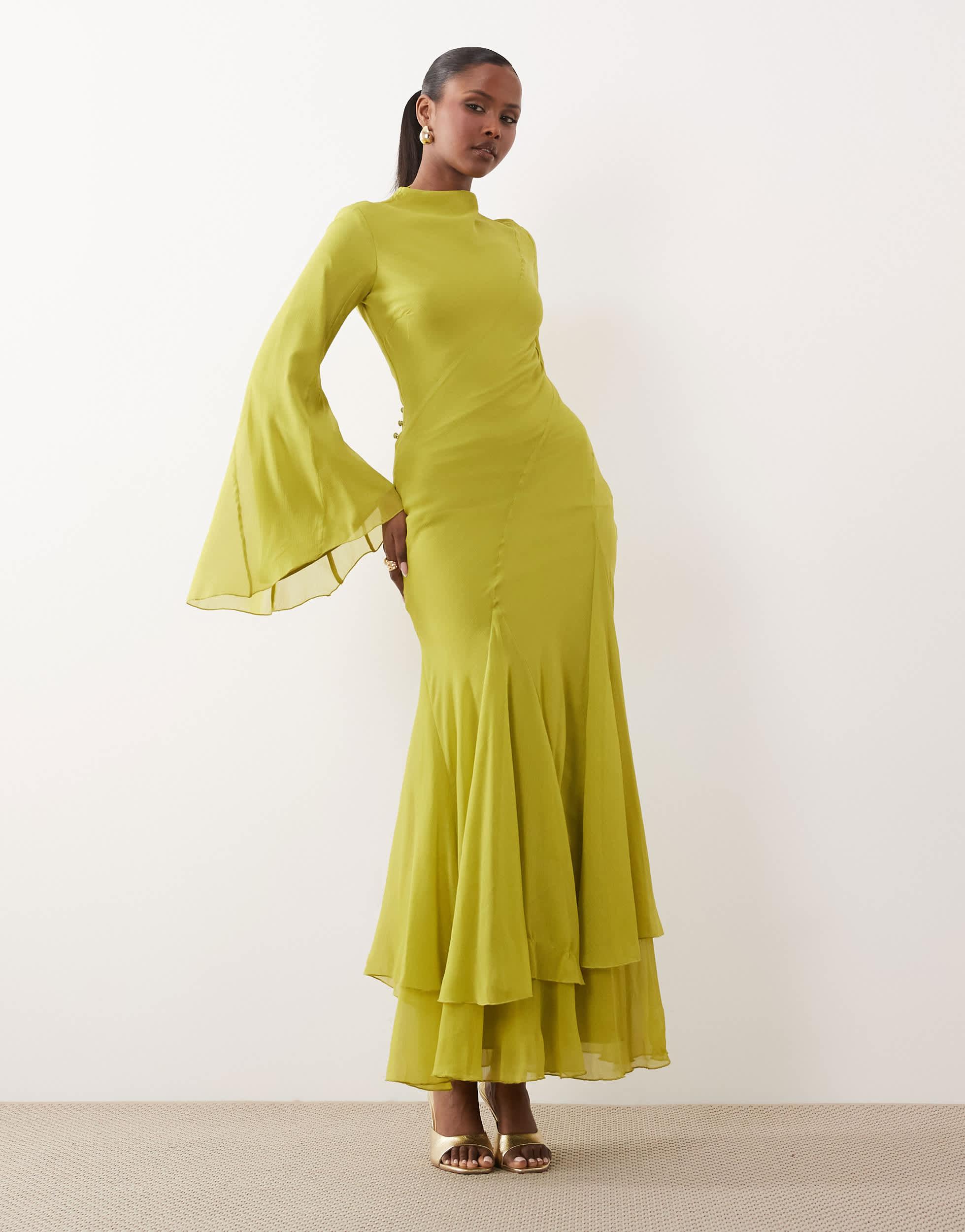 Designer Long Sleeve Ruffle Dresses for Women - Up to 58% off | Lyst