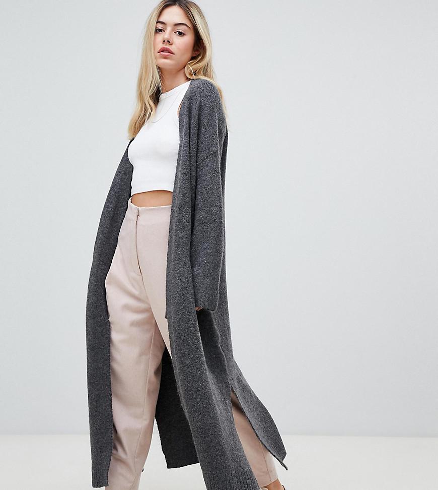 maxi cardigan grey