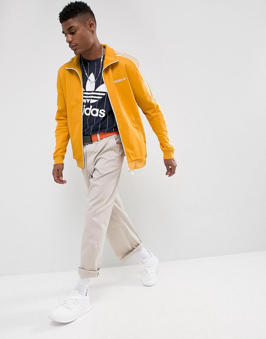 Son Gallina seco adidas Originals Beckenbauer Track Jacket In Yellow Br4326 for Men | Lyst