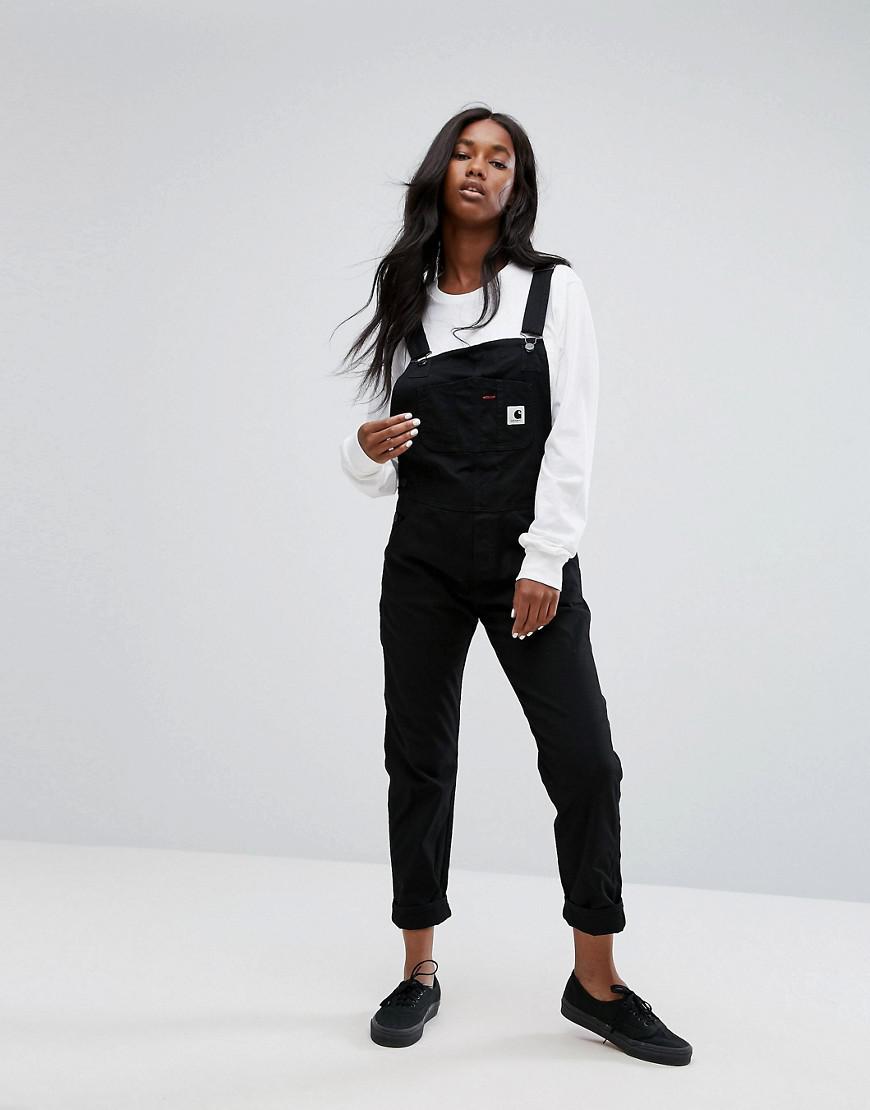 Carhartt WIP Relaxed Overalls In Stretch Canvas in Black - Lyst