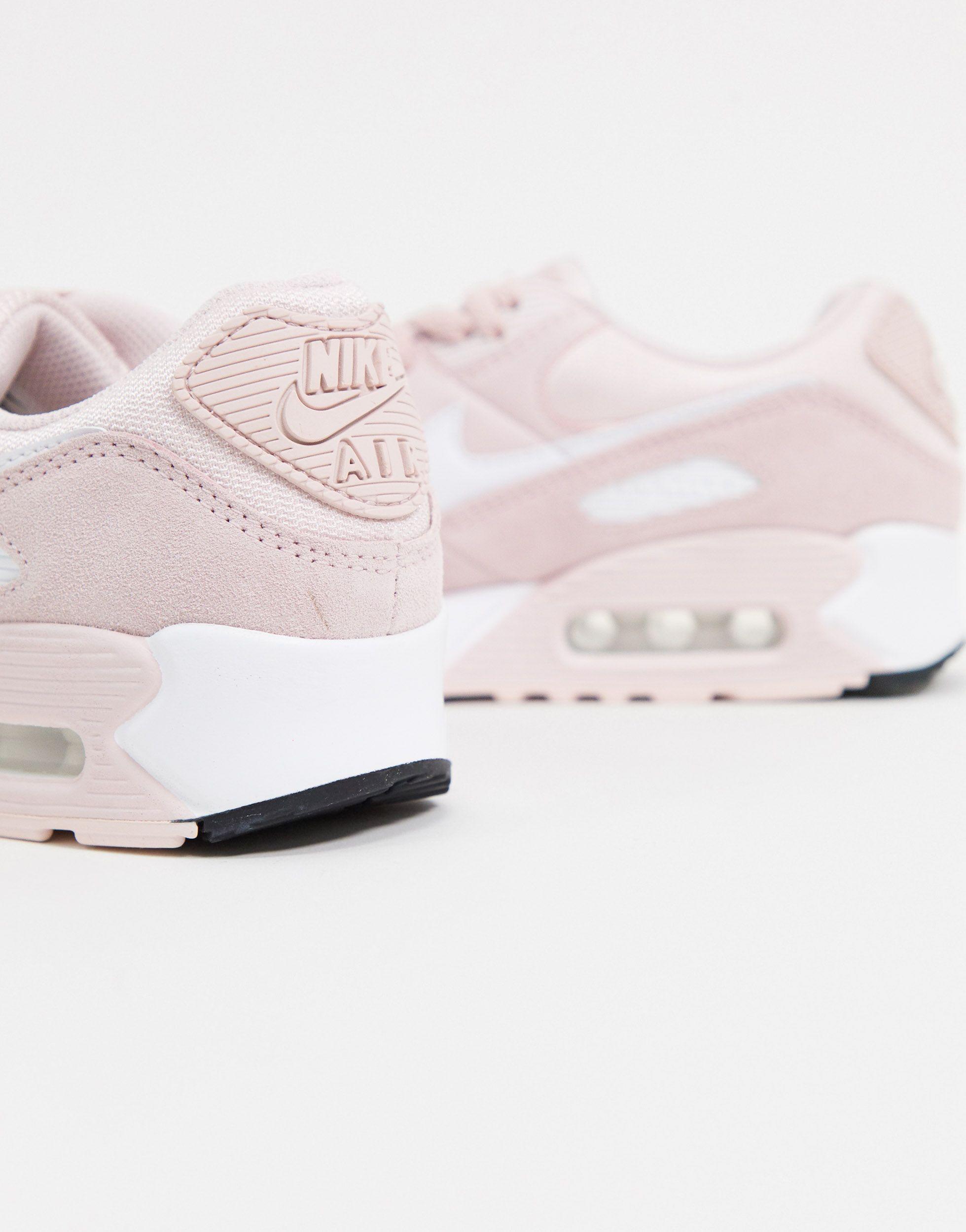 Zapatillas en rosa empolvado air max 90 Nike de Cuero de color Rosa | Lyst