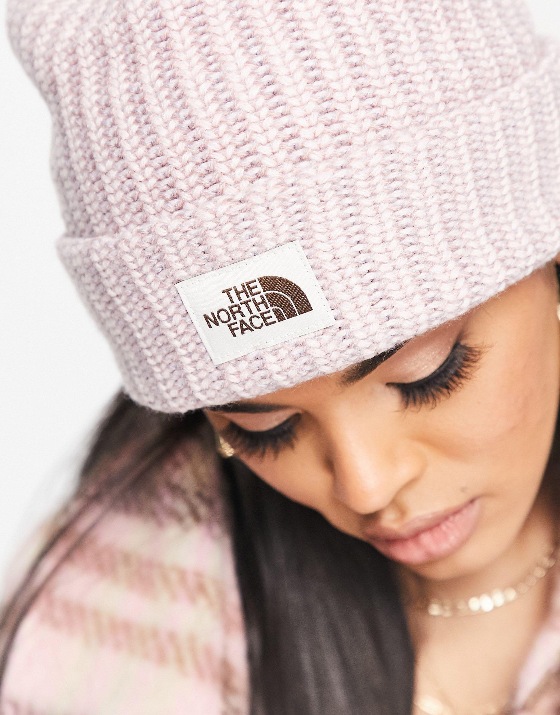 The North Face Salty Bae Beanie in Pink 