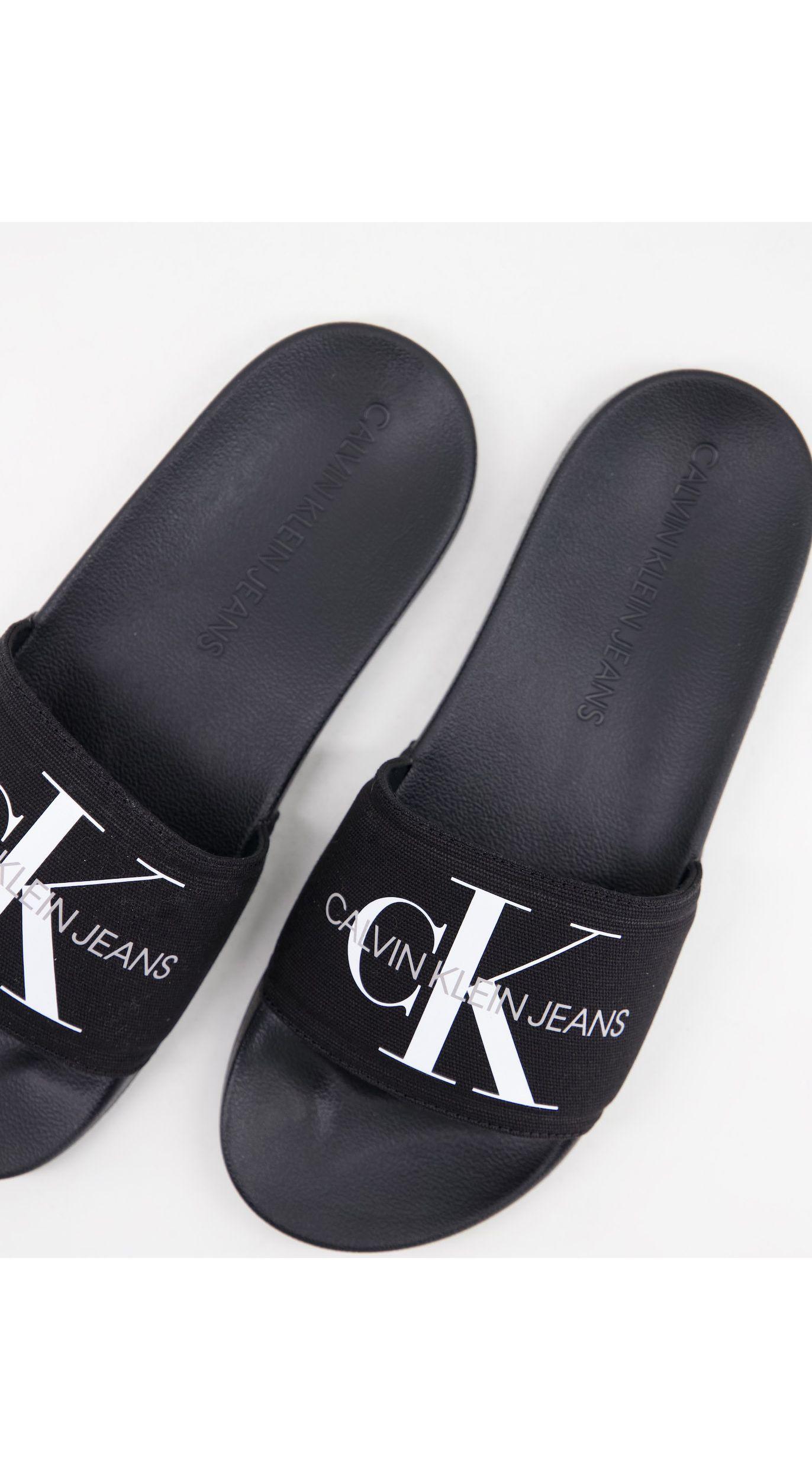 Calvin Klein viggo Slider Shoes in Black for Men Lyst UK