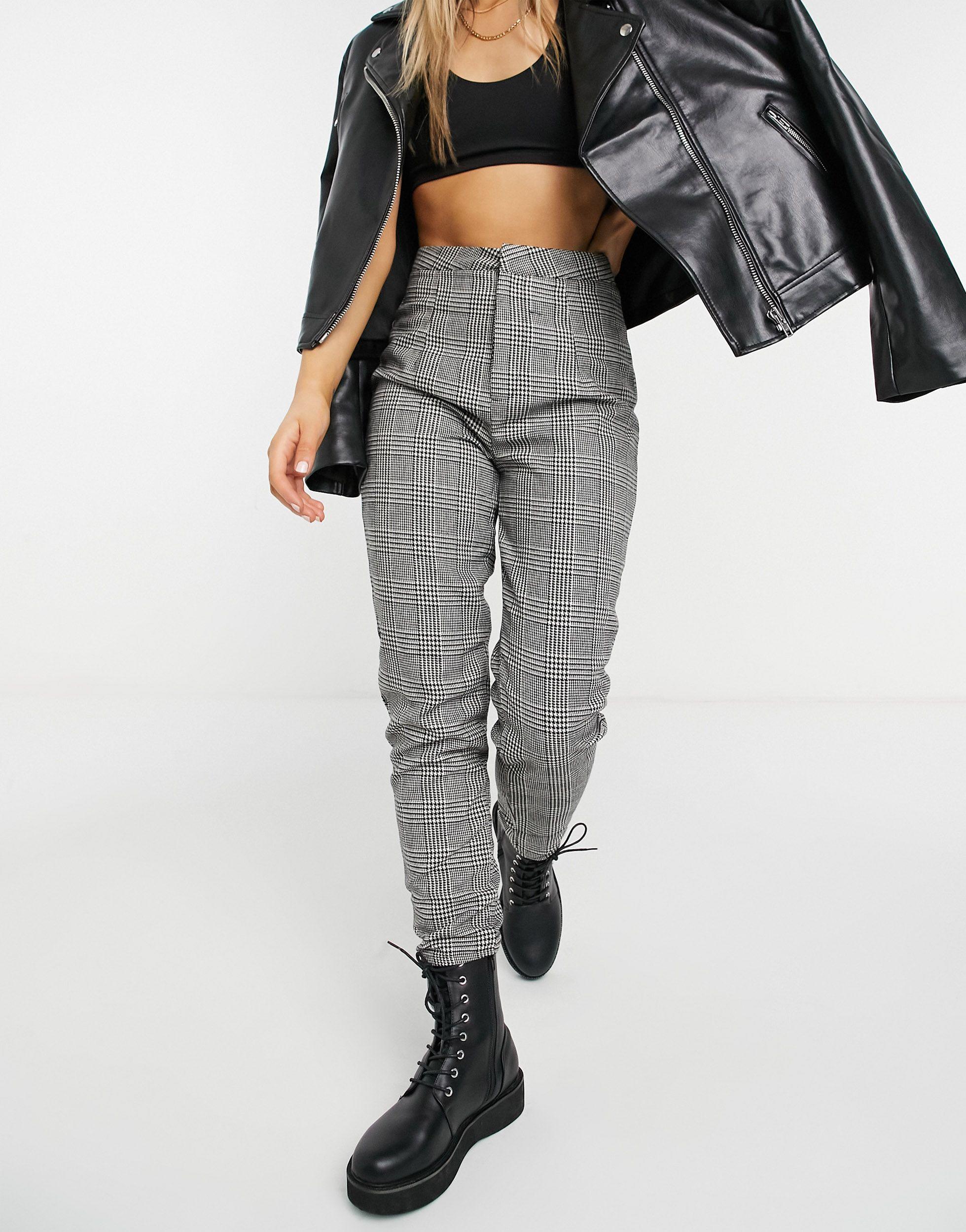 Missguided Denim Tailored Trouser in Gray - Lyst