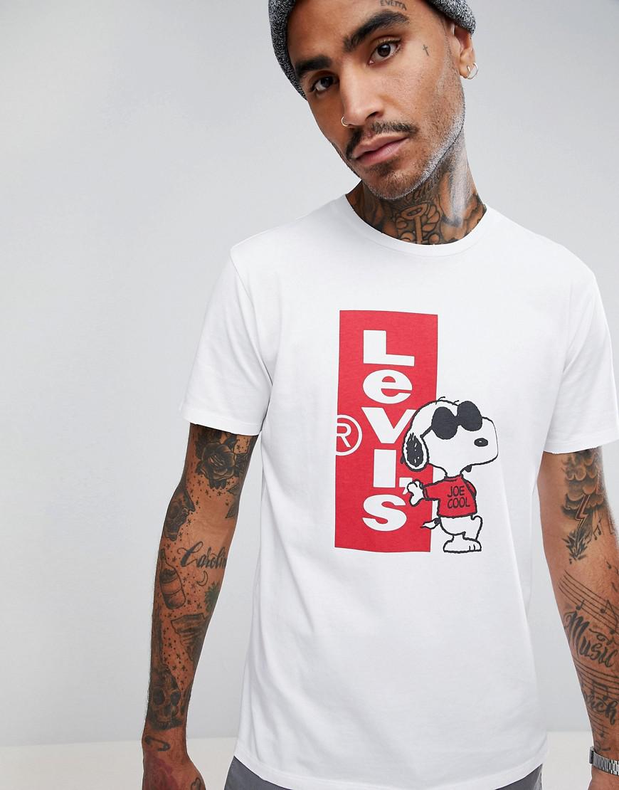levi's snoopy t shirt mens