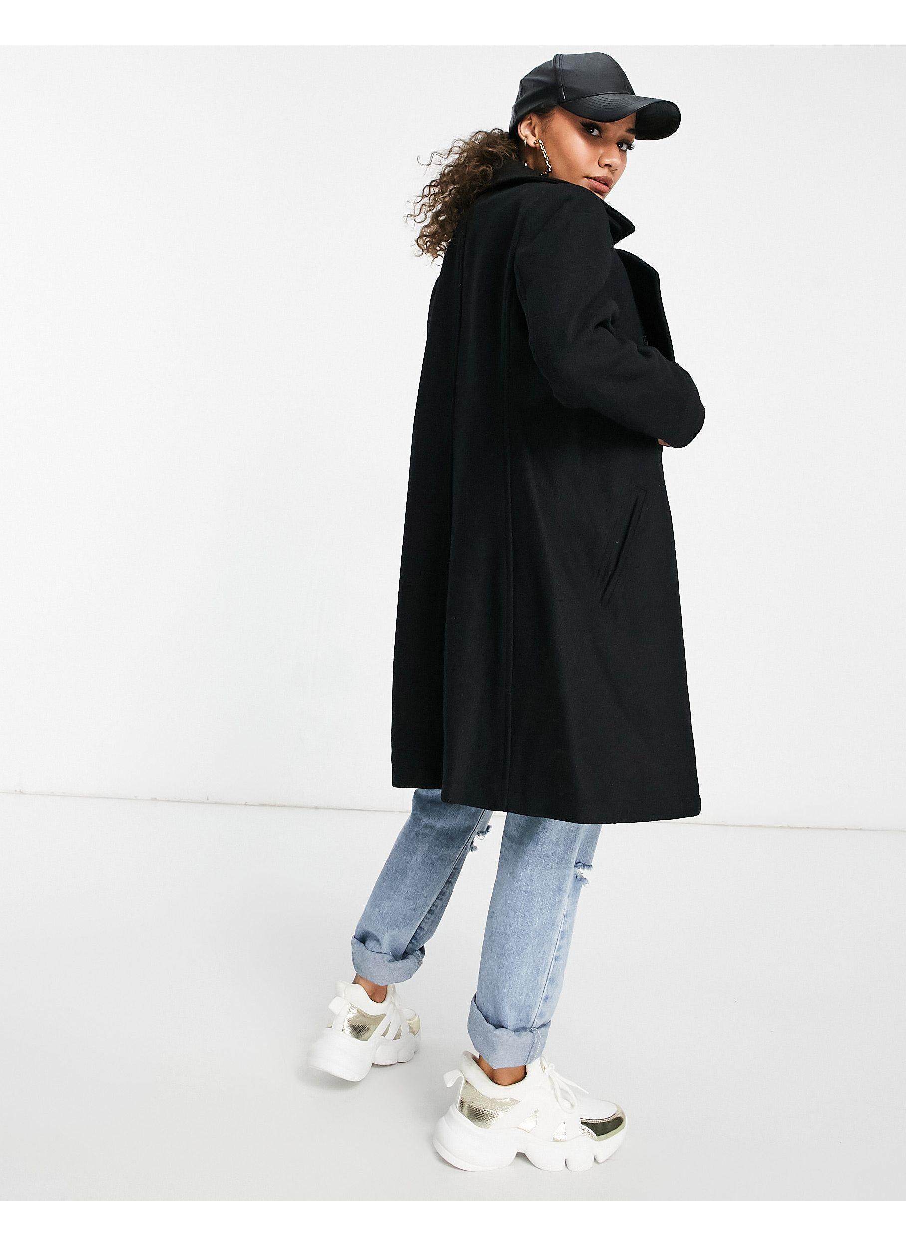 dkny longline coat