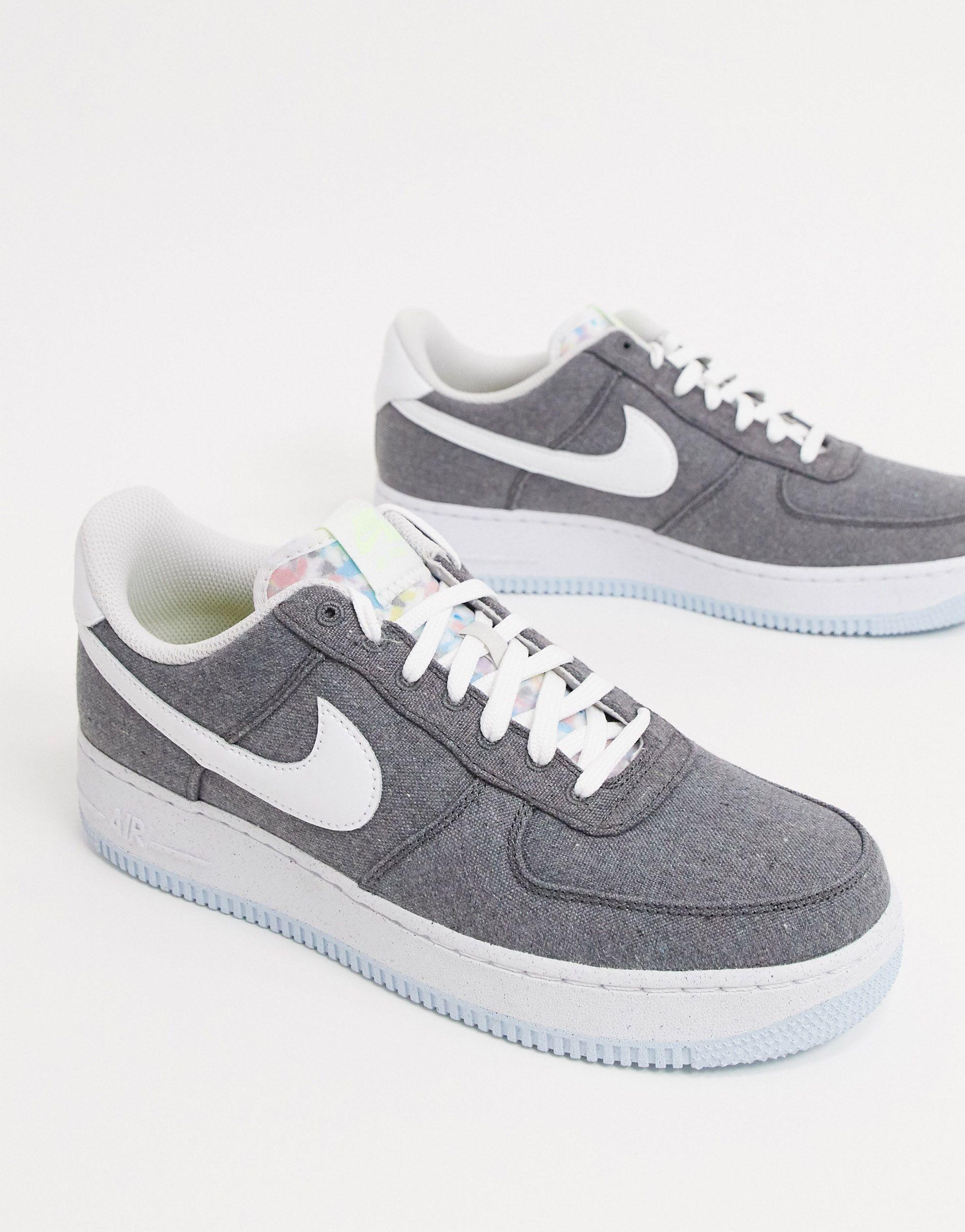 Nike Air Force 1 '07 Lx Recycled Canvas Sneakers in Grey (Gray) for Men -  Lyst