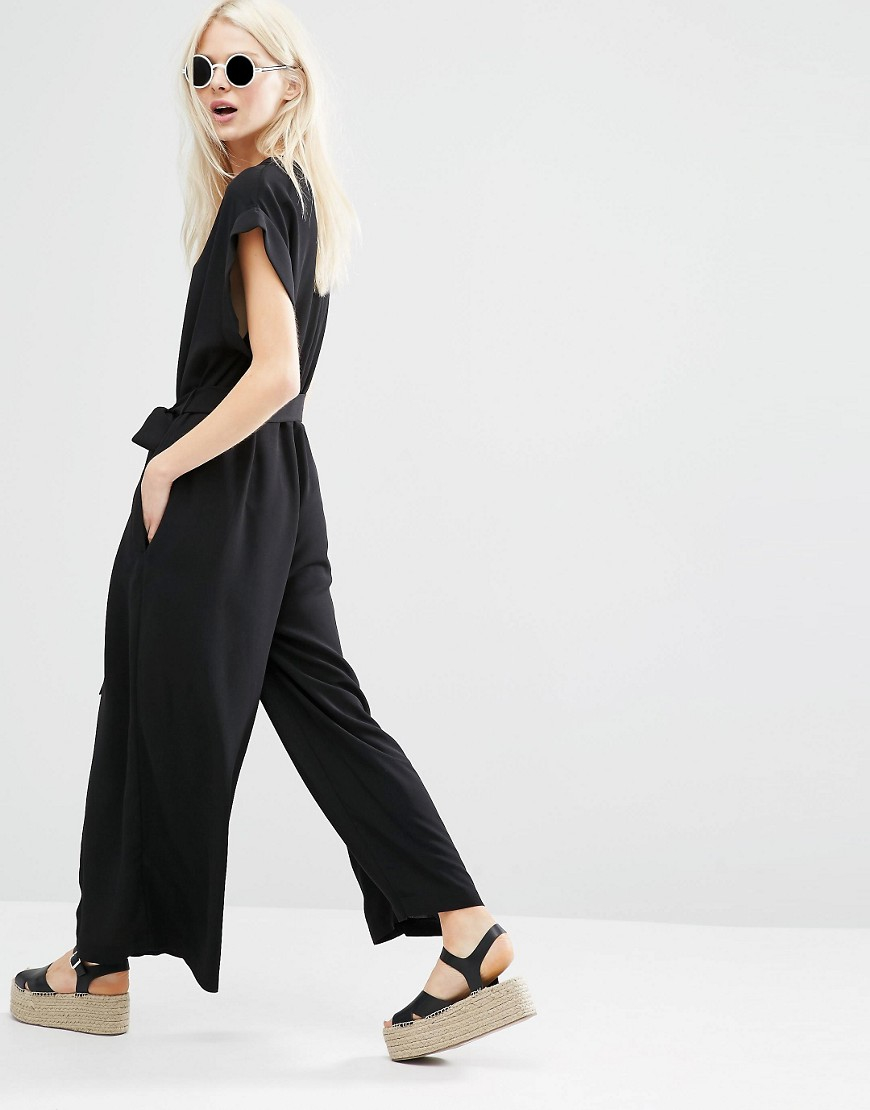 monki wide leg jumpsuit