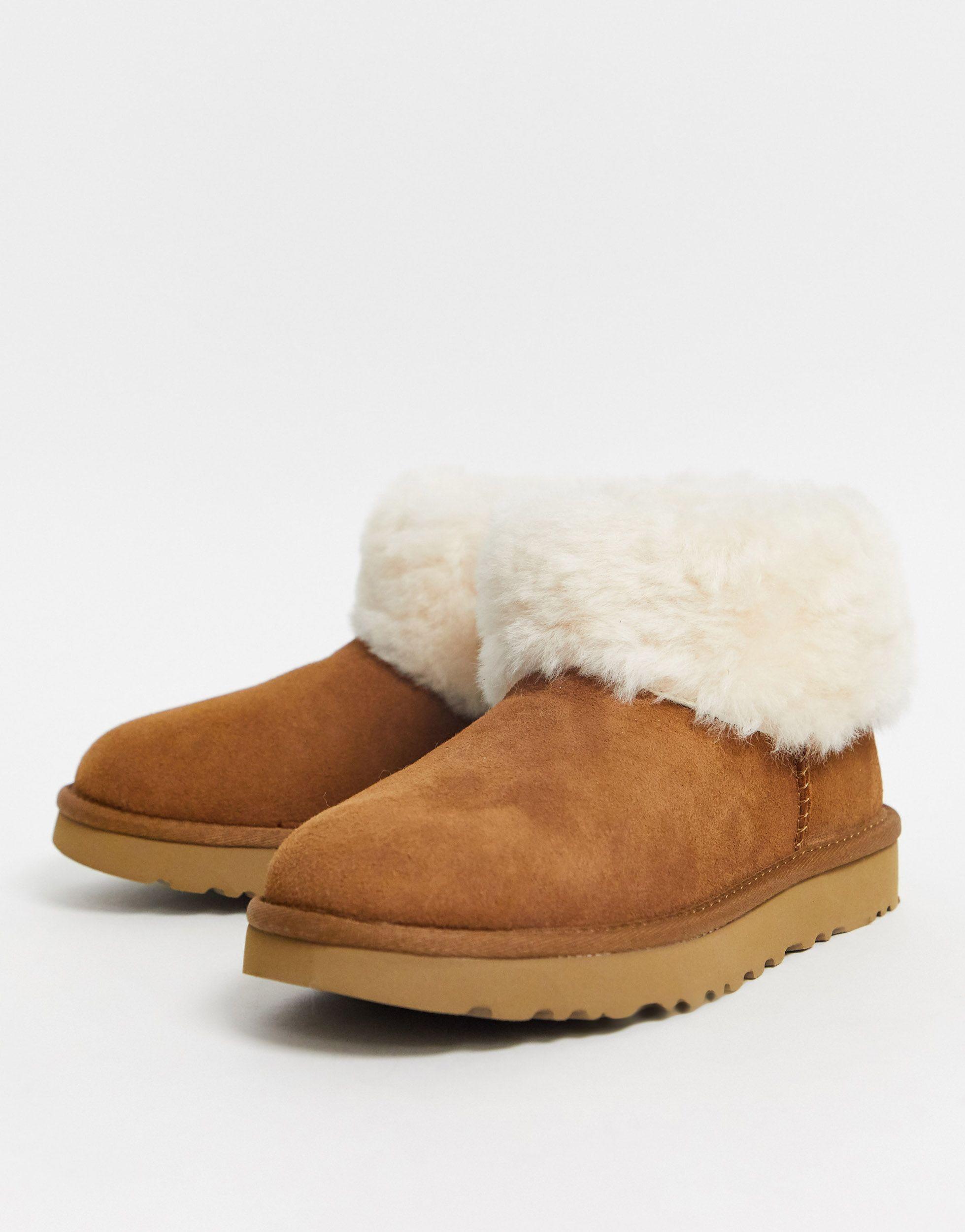 UGG Fur Classic Mini Fluff High-low in Charcoal (Brown) - Save 77% | Lyst