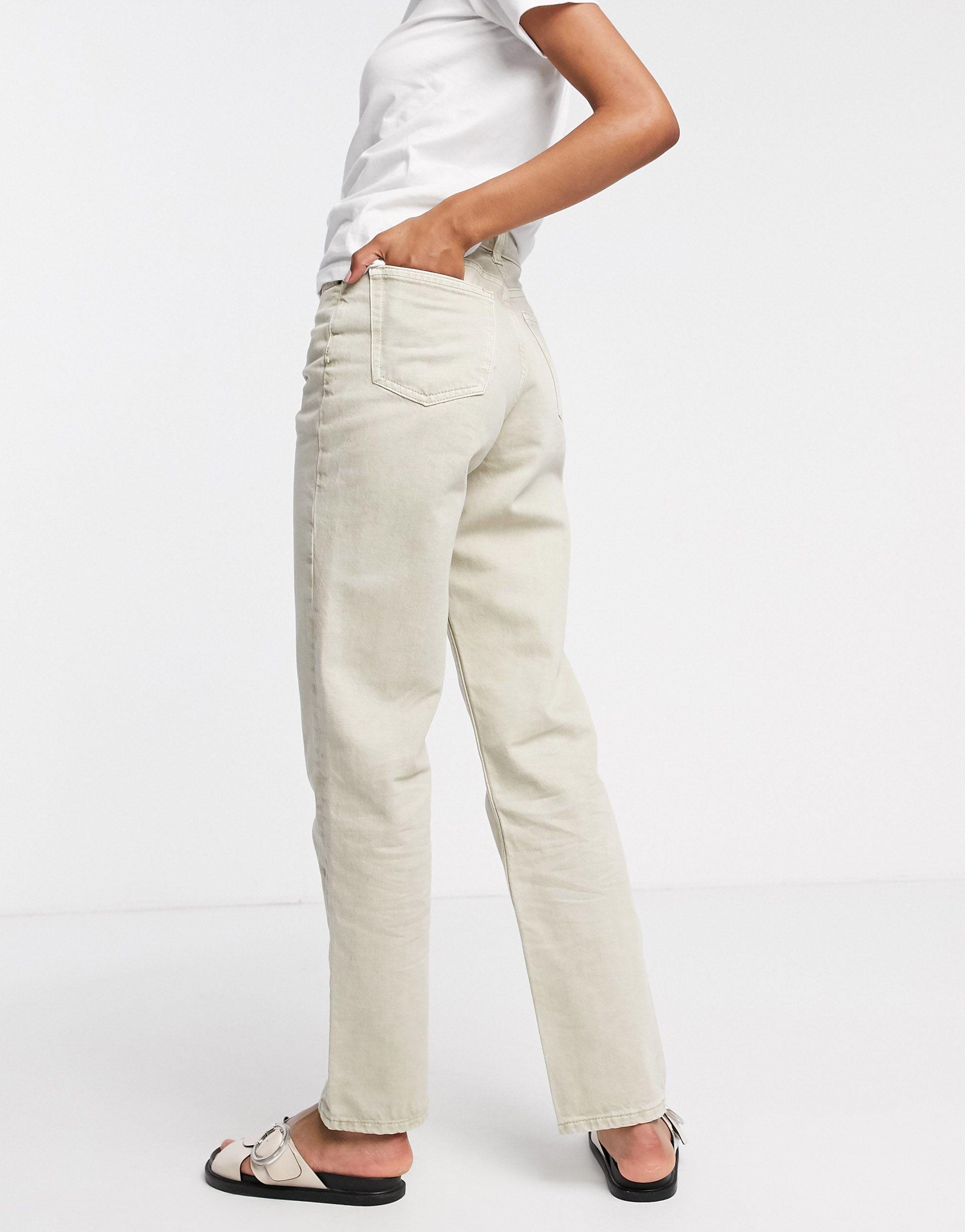 Beige dad jeans Clearance