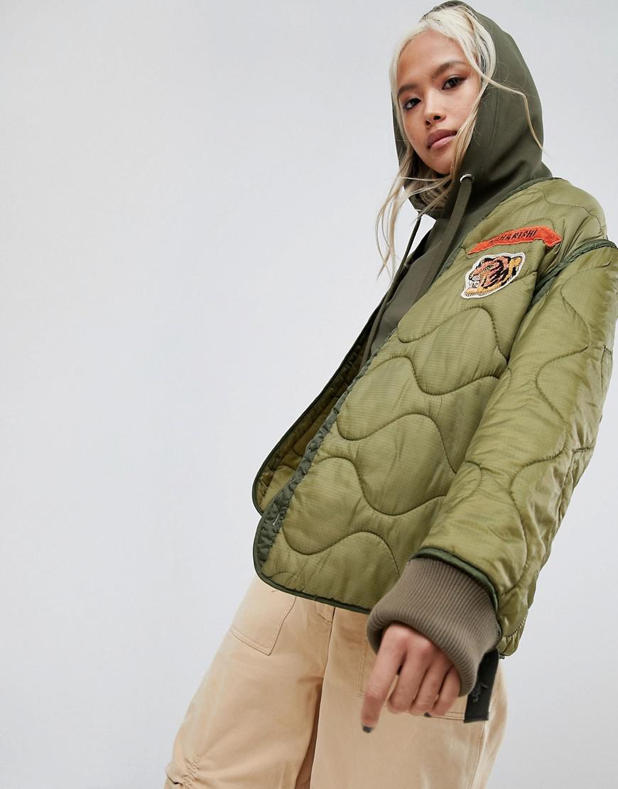 Maharishi Upcycled Military Liner Jacket in Green Lyst