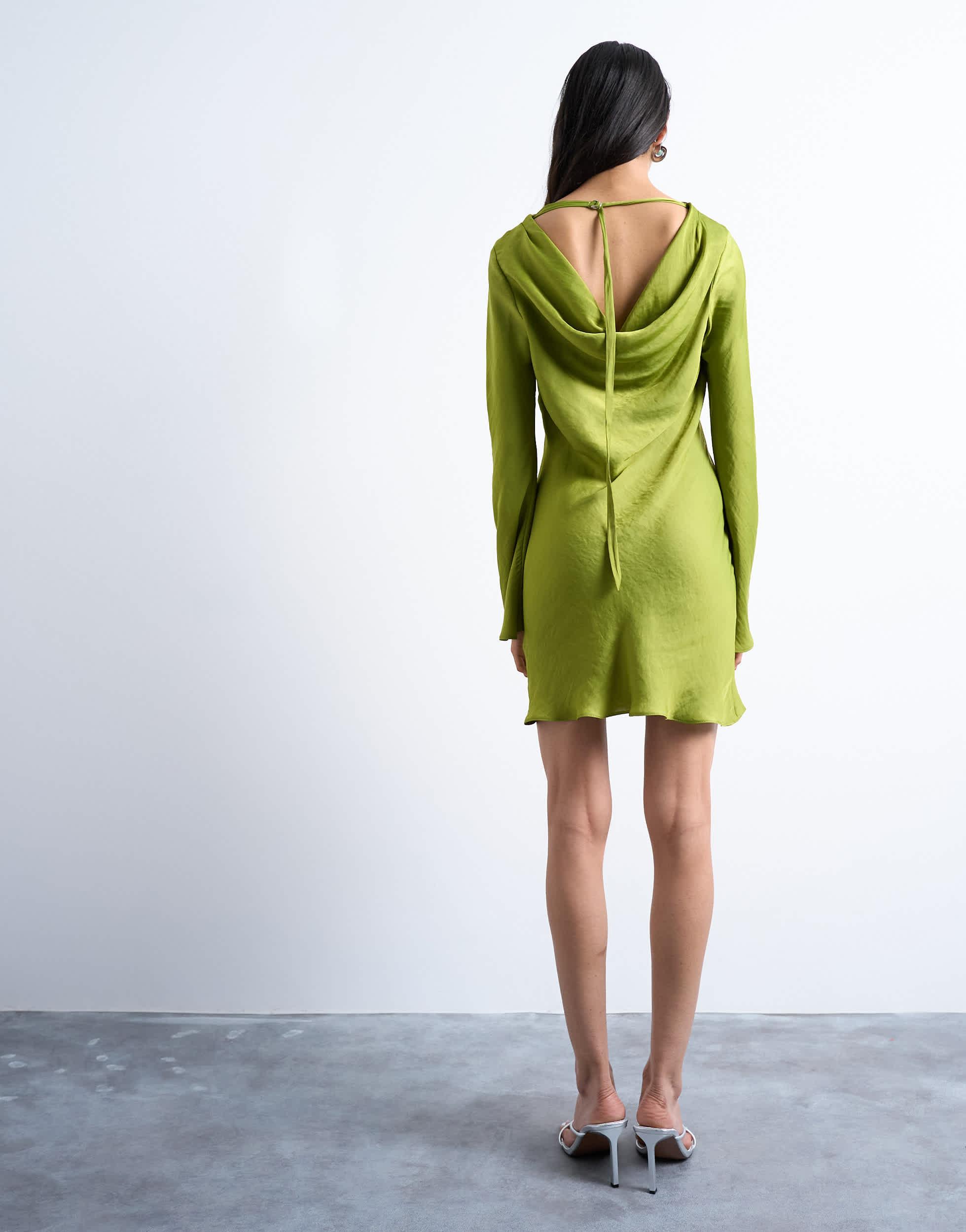 slim fit dress slacks Topshop Satin Emerald Dress (0)  Somewear