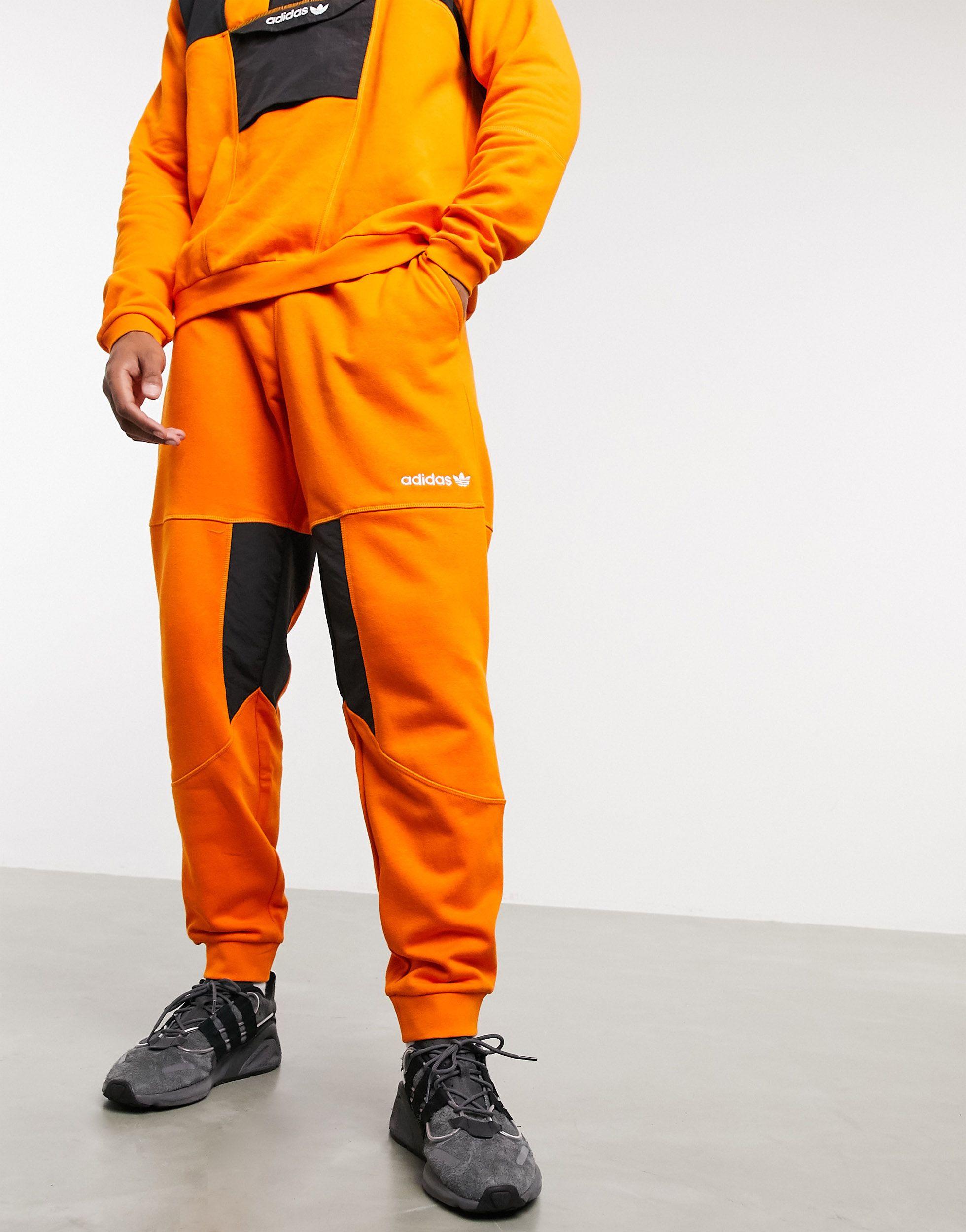 adidas orange sweatpants