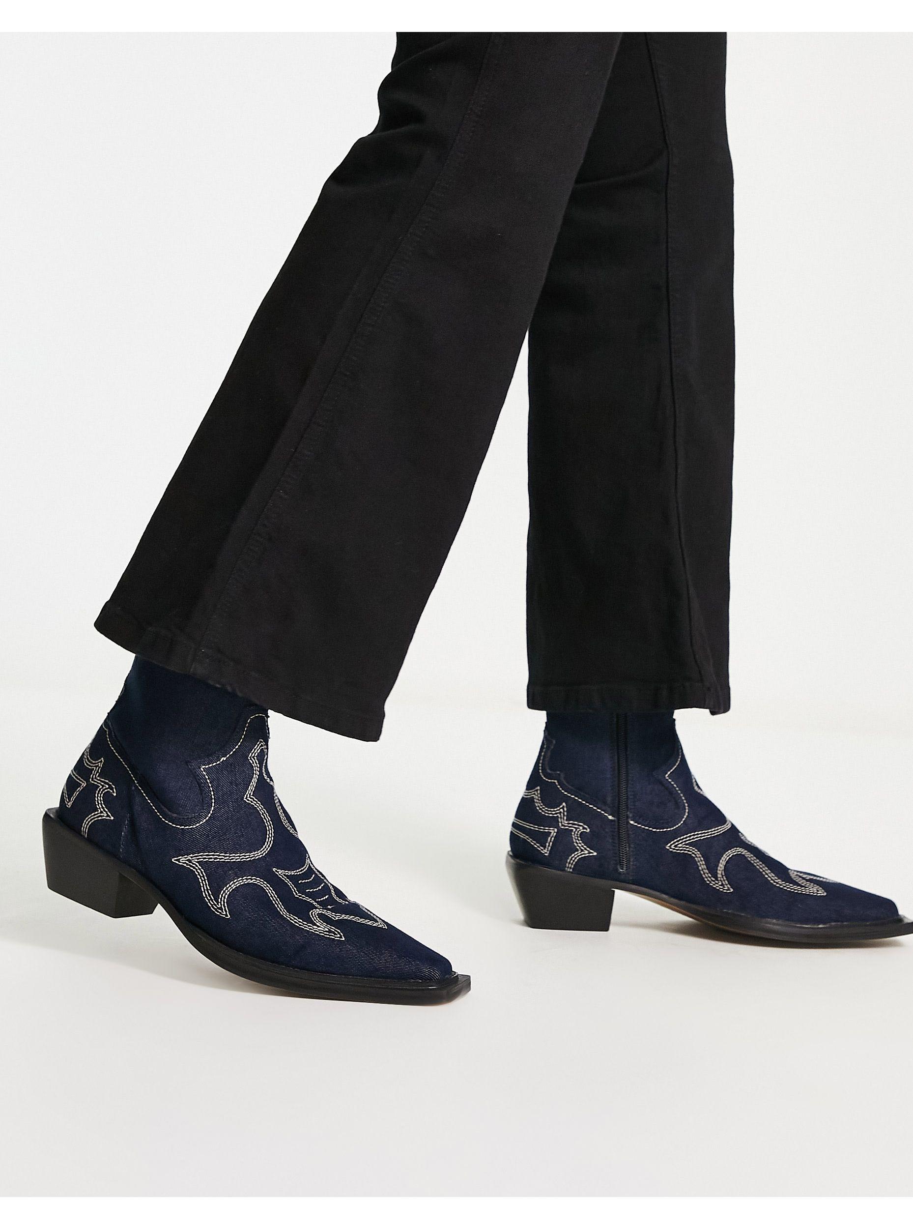 asos cuban heel boots