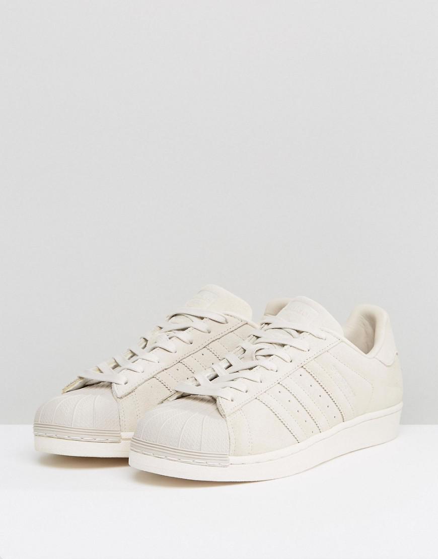 adidas Originals Suede Superstar Trainers In Beige Bz0199 in Natural for  Men - Lyst