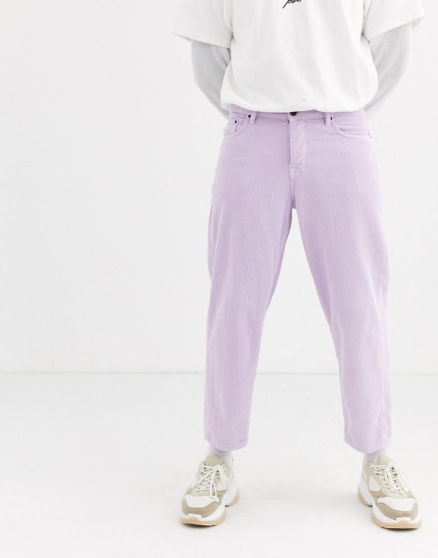 Pantalones de pana en lila ASOS de Pana de color Morado para hombre | Lyst