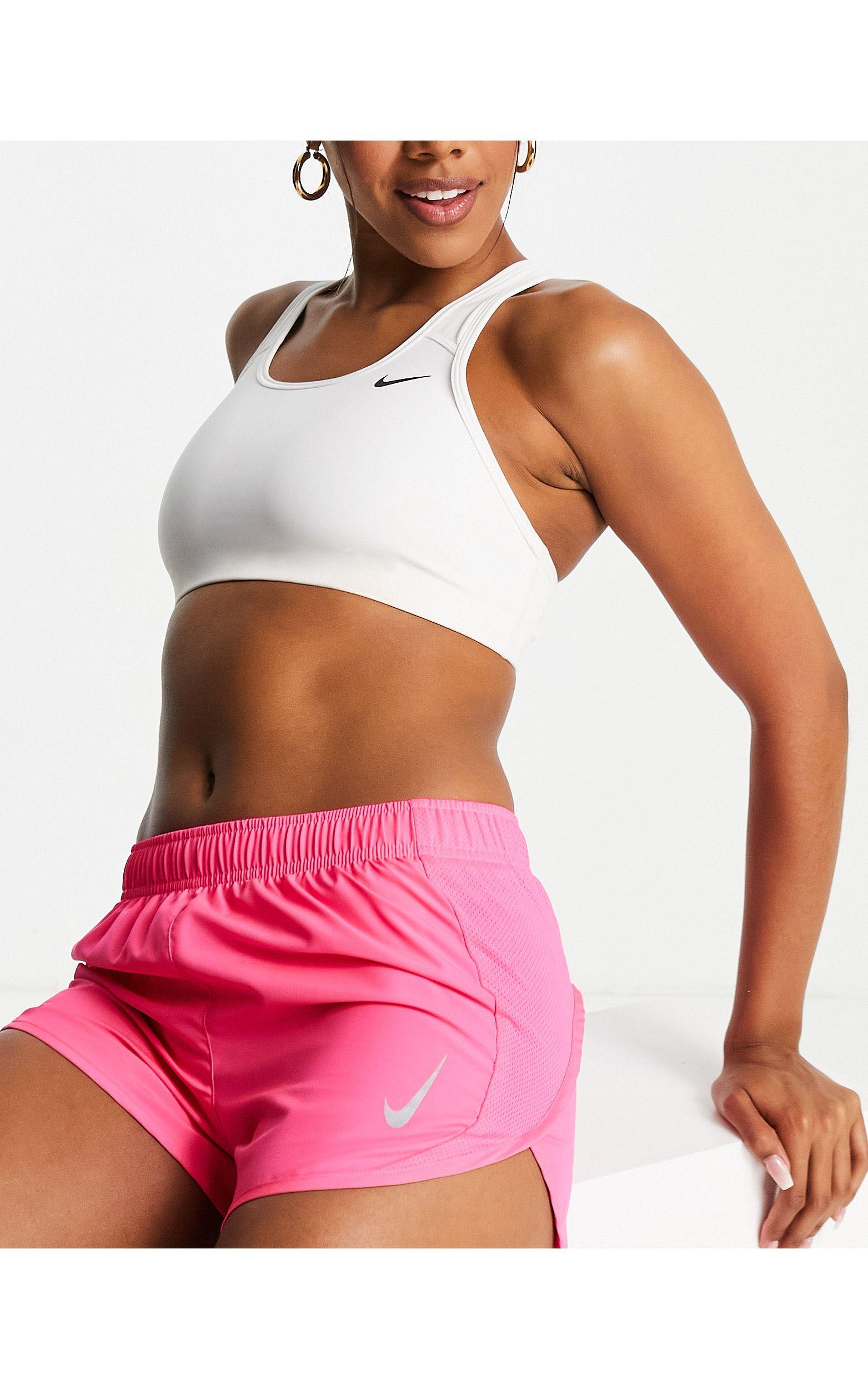 pink nike tempo shorts