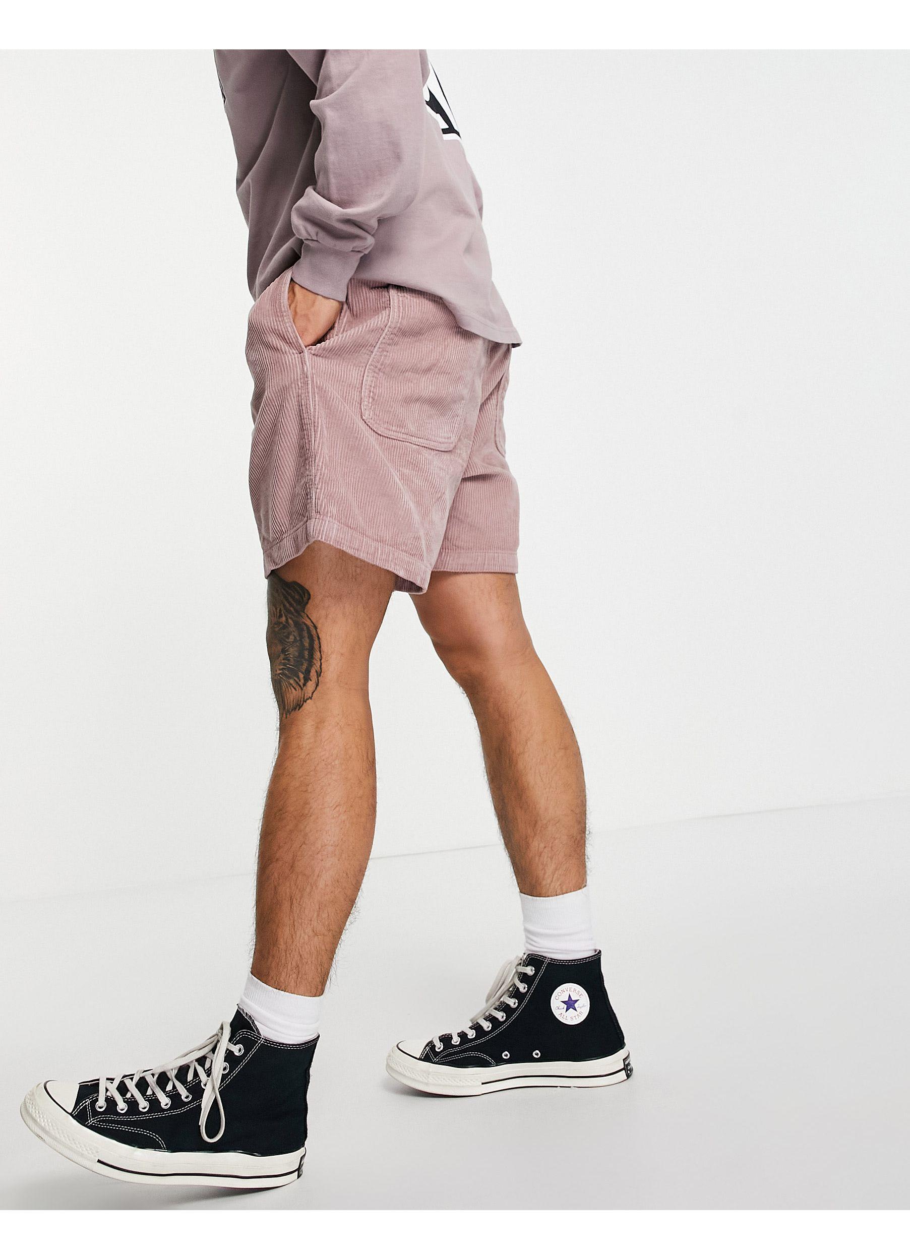Obey Cord Shorts in Pink for Men | Lyst 