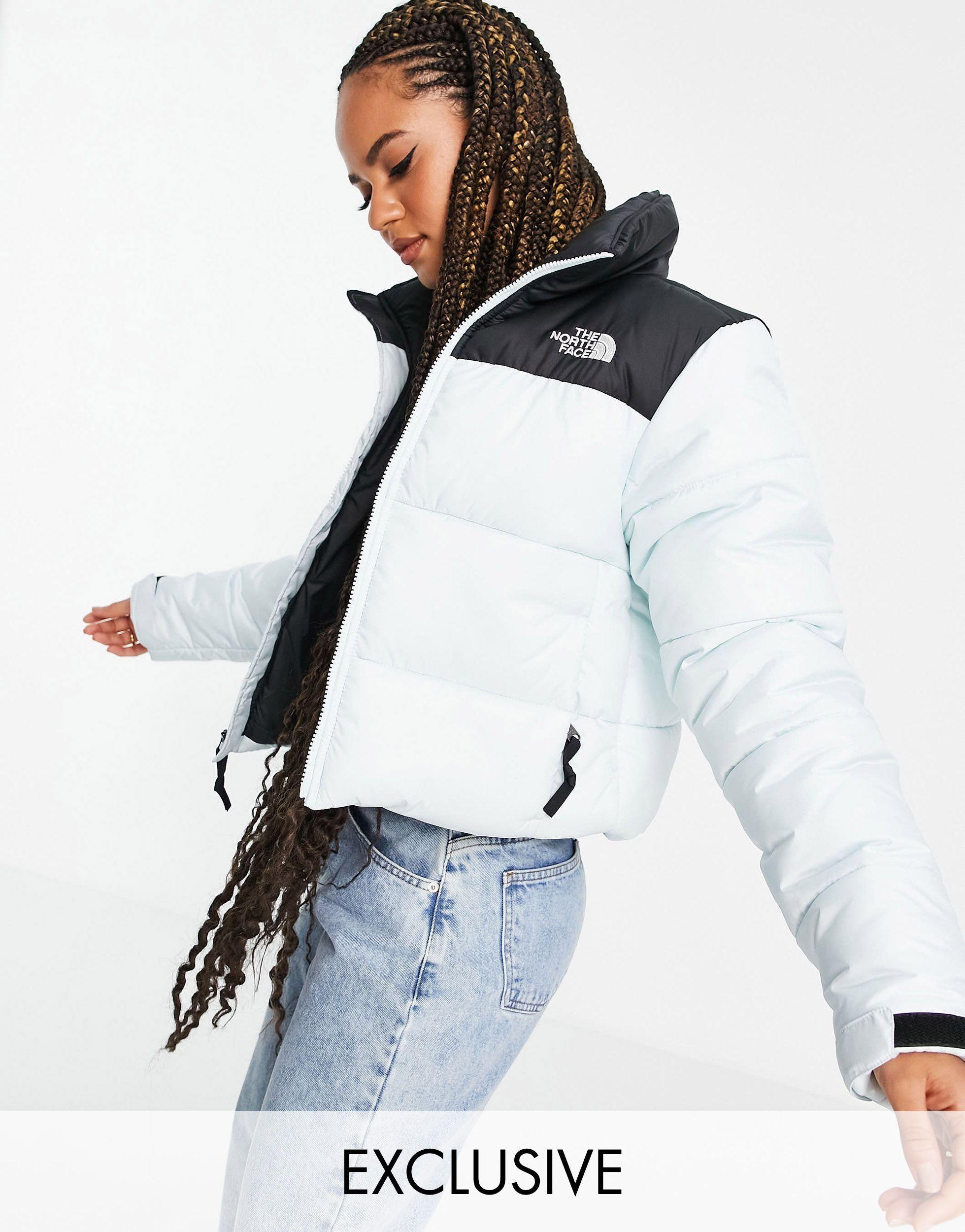 The North Face Saikuru Cropped Jacket in Blue | Lyst