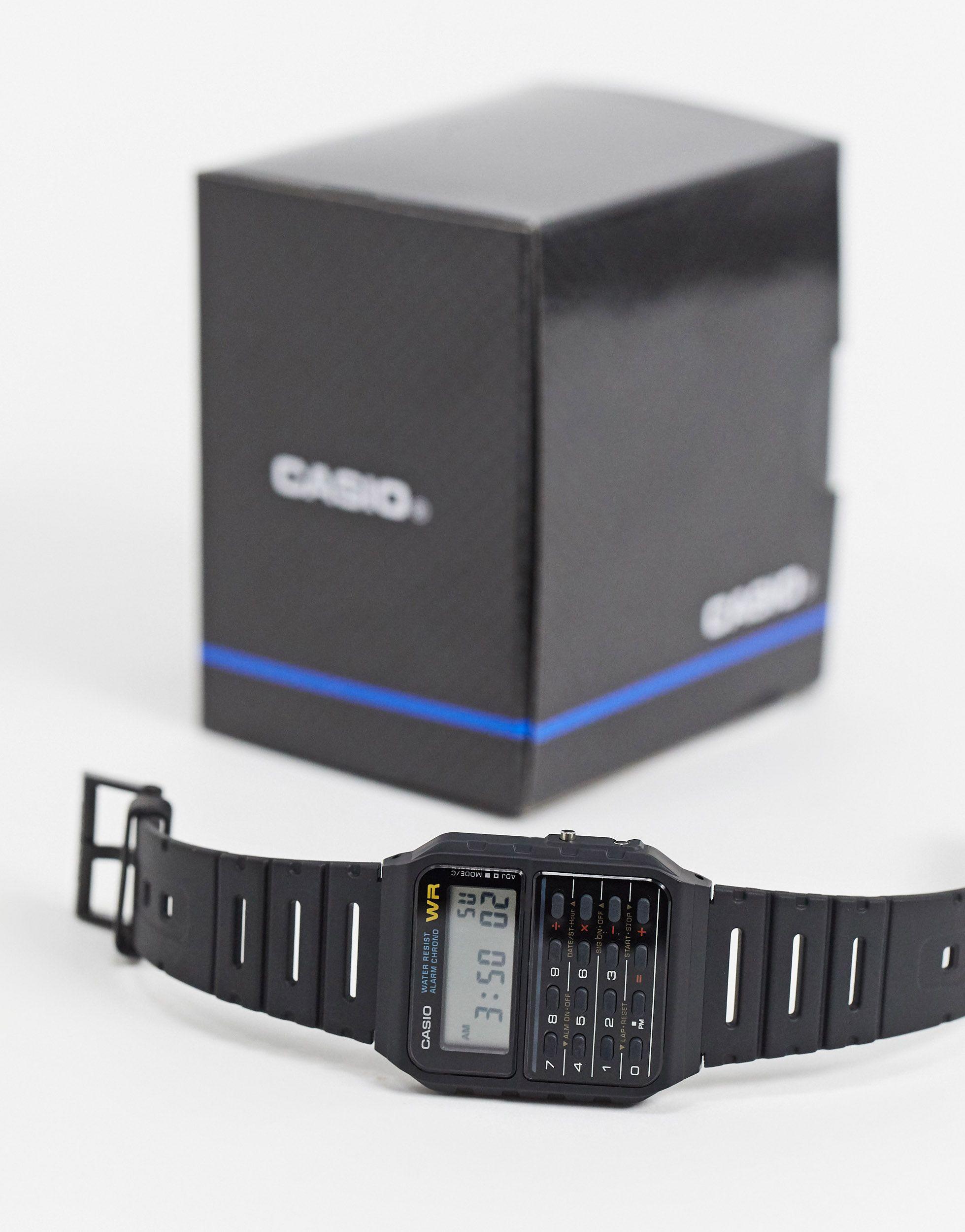 G Shock Ca 53w 1er Calculator Watch In Black For Men Lyst