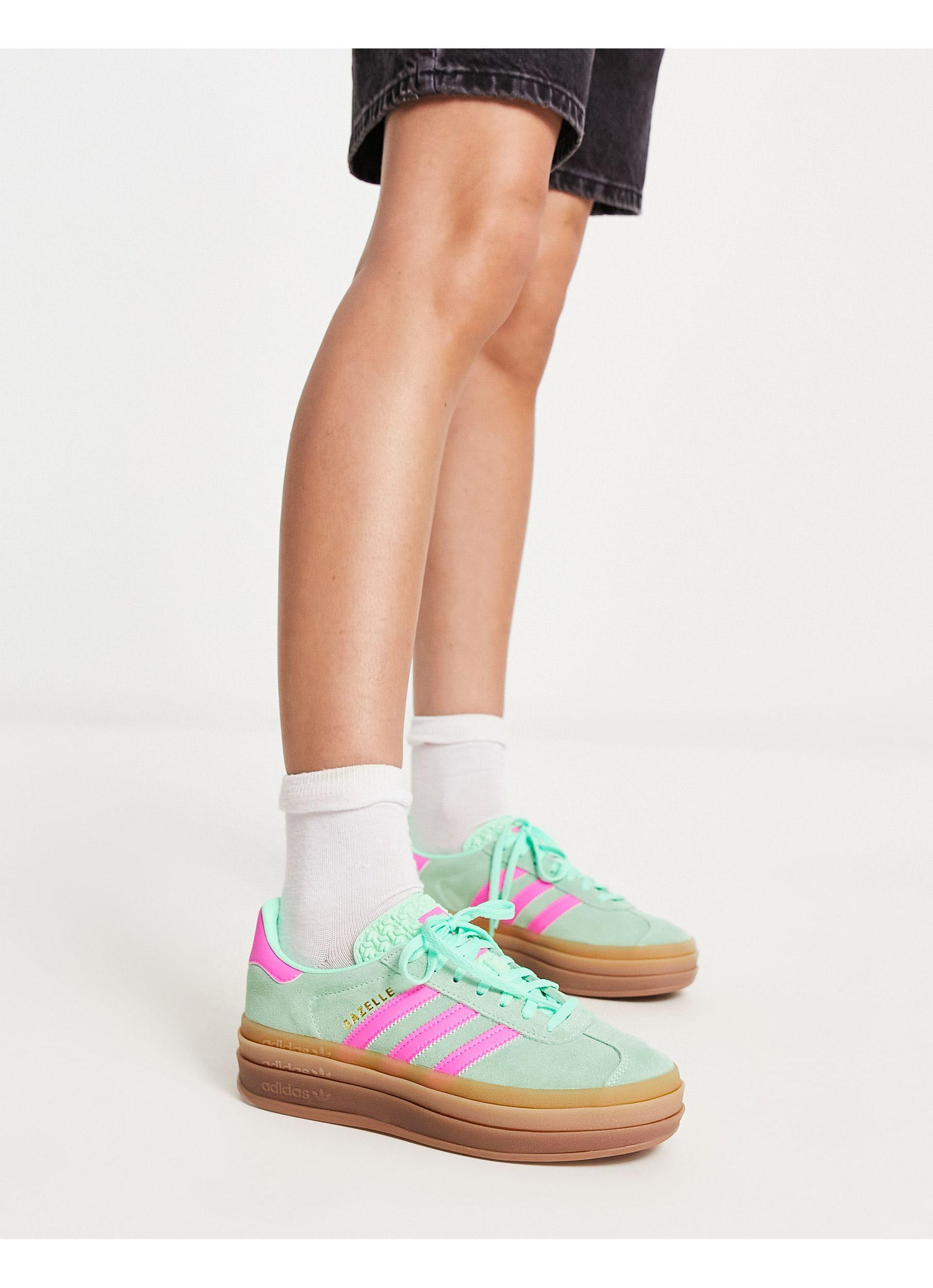 Gazelle bold - baskets à semelle plateforme - et rose adidas Originals en  coloris Blanc | Lyst