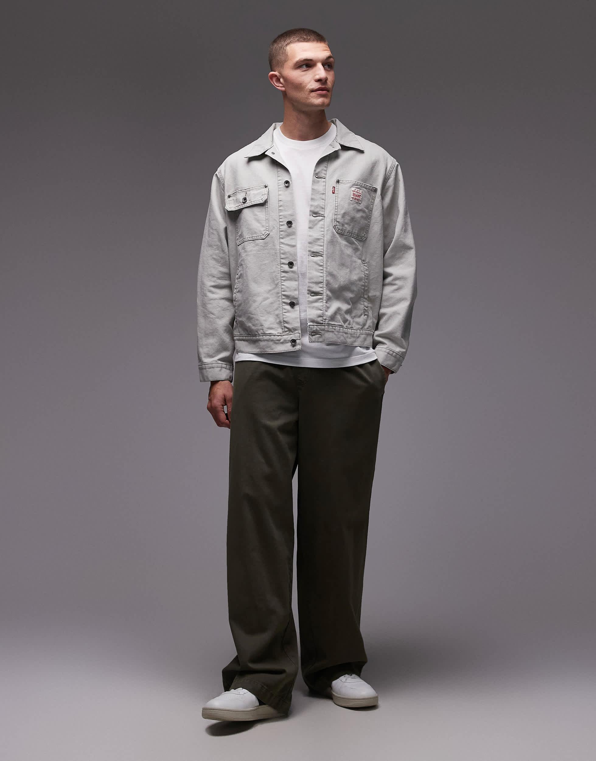 LEVI'S WORKWEAR SUNRISE TRUCKER Greys S Sunrise Trucker Jacket