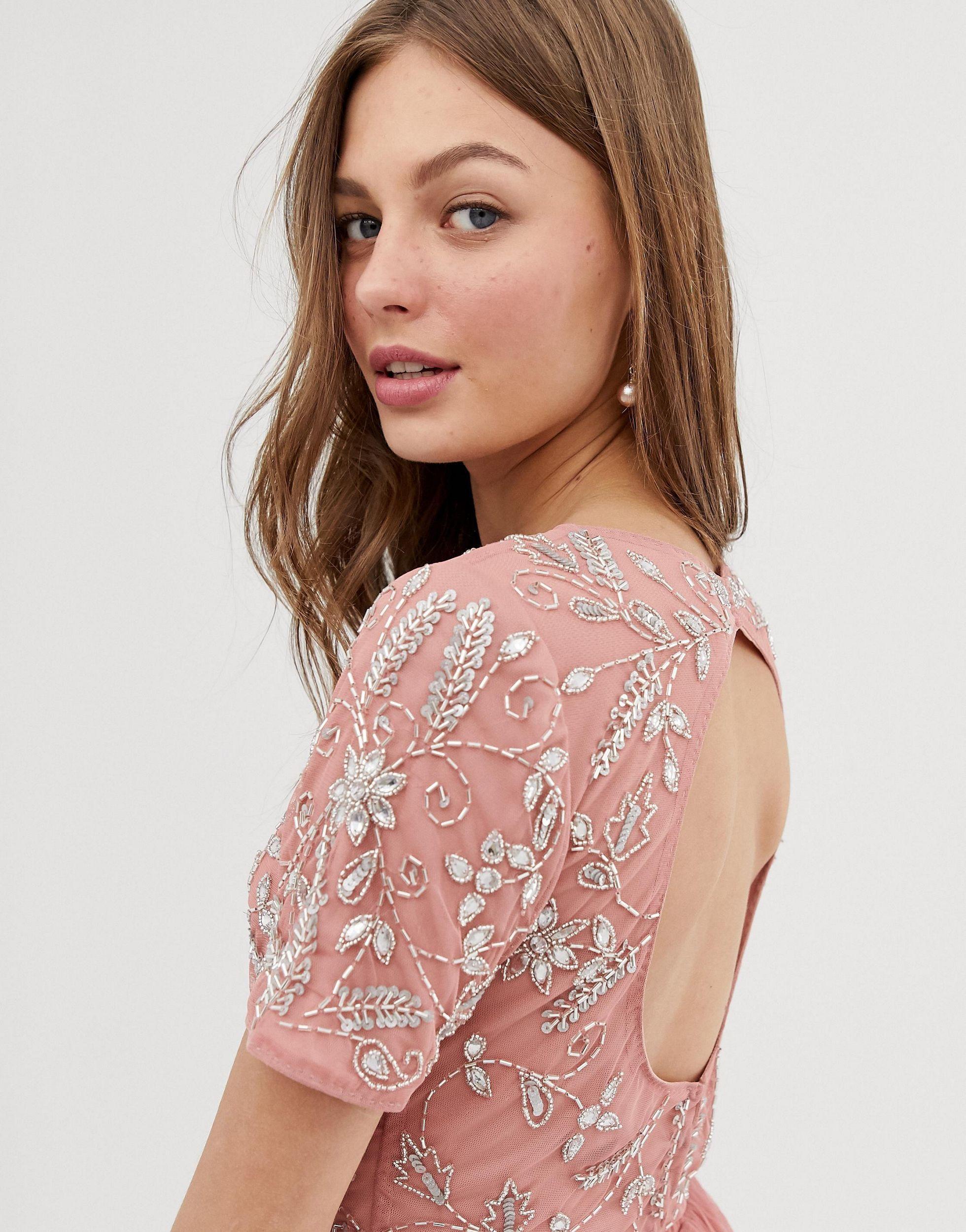 Lace and beads co ord sale