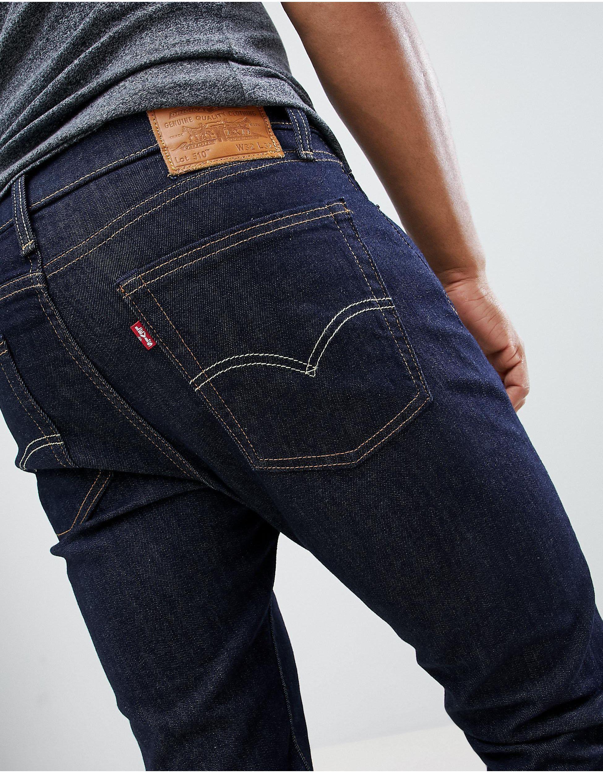 Levi's 510 Skinny Fit Standard Rise Jeans Cleaner Indigo Wash in Blue for  Men | Lyst
