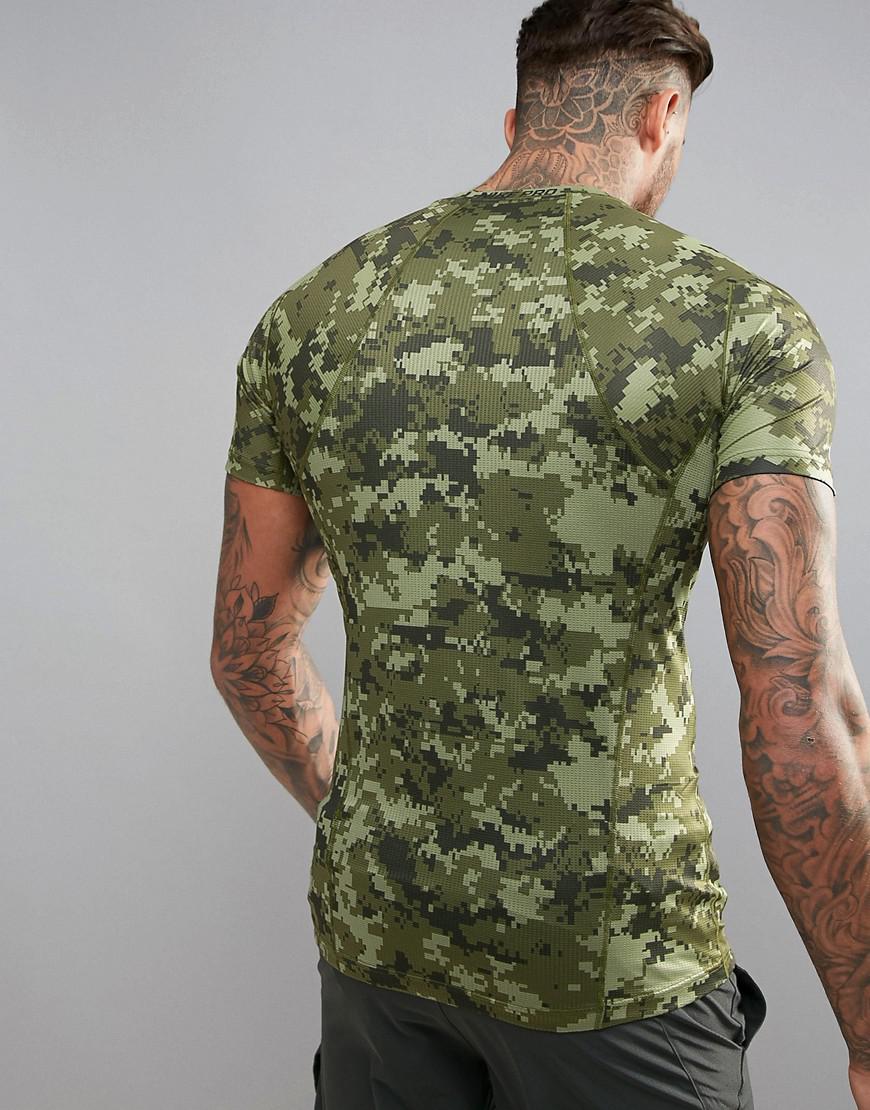 nike camo compression shirt