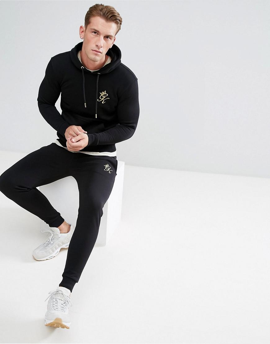Gym King Cotton Skinny Joggers In Black 