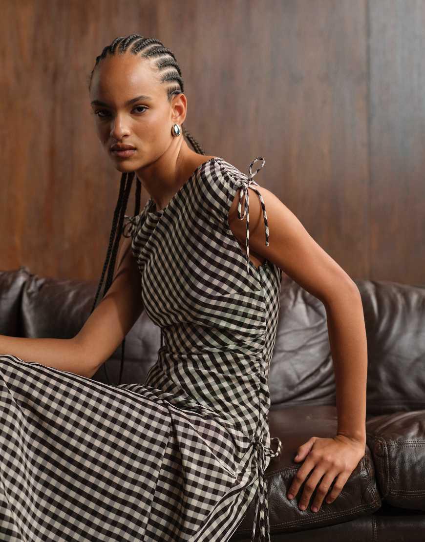 tie shoulder midi dress other stories & Other Stories - Midi Dress - Women - Cotton/Spandex - 40 EU