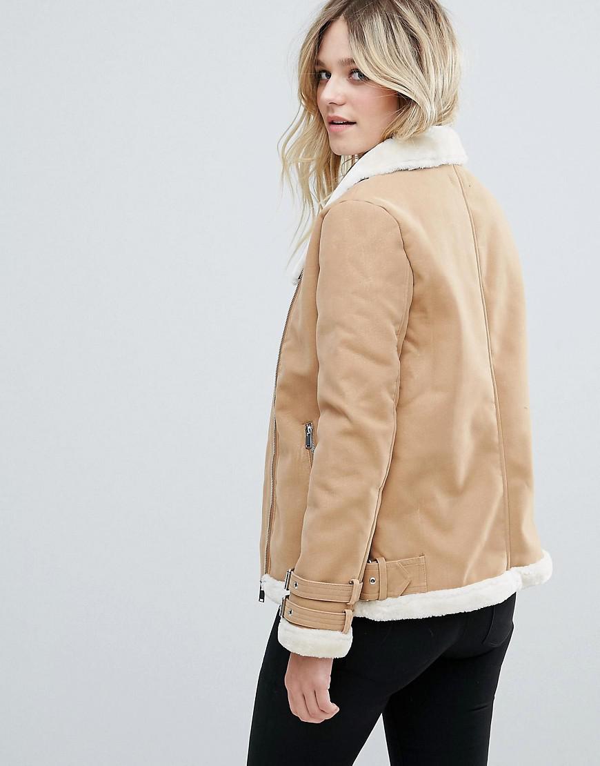 camel aviator jacket