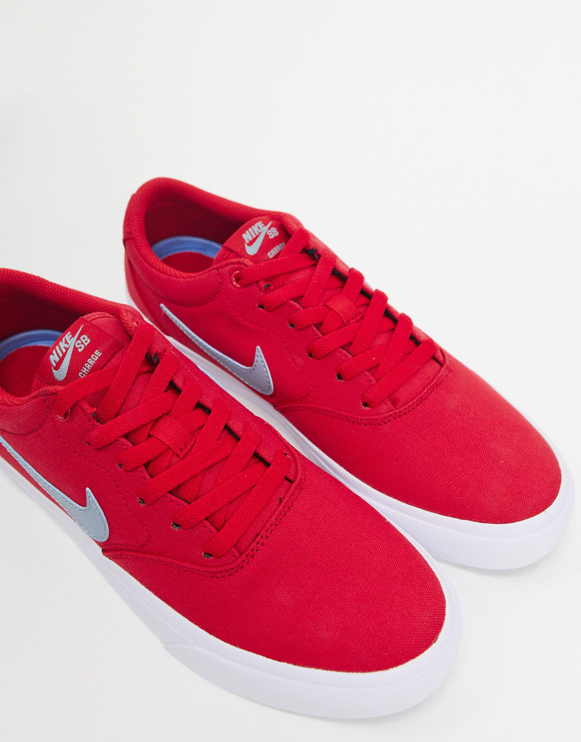 red nike canvas shoes online -
