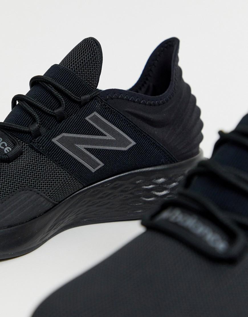 new balance running roav trainers in triple black