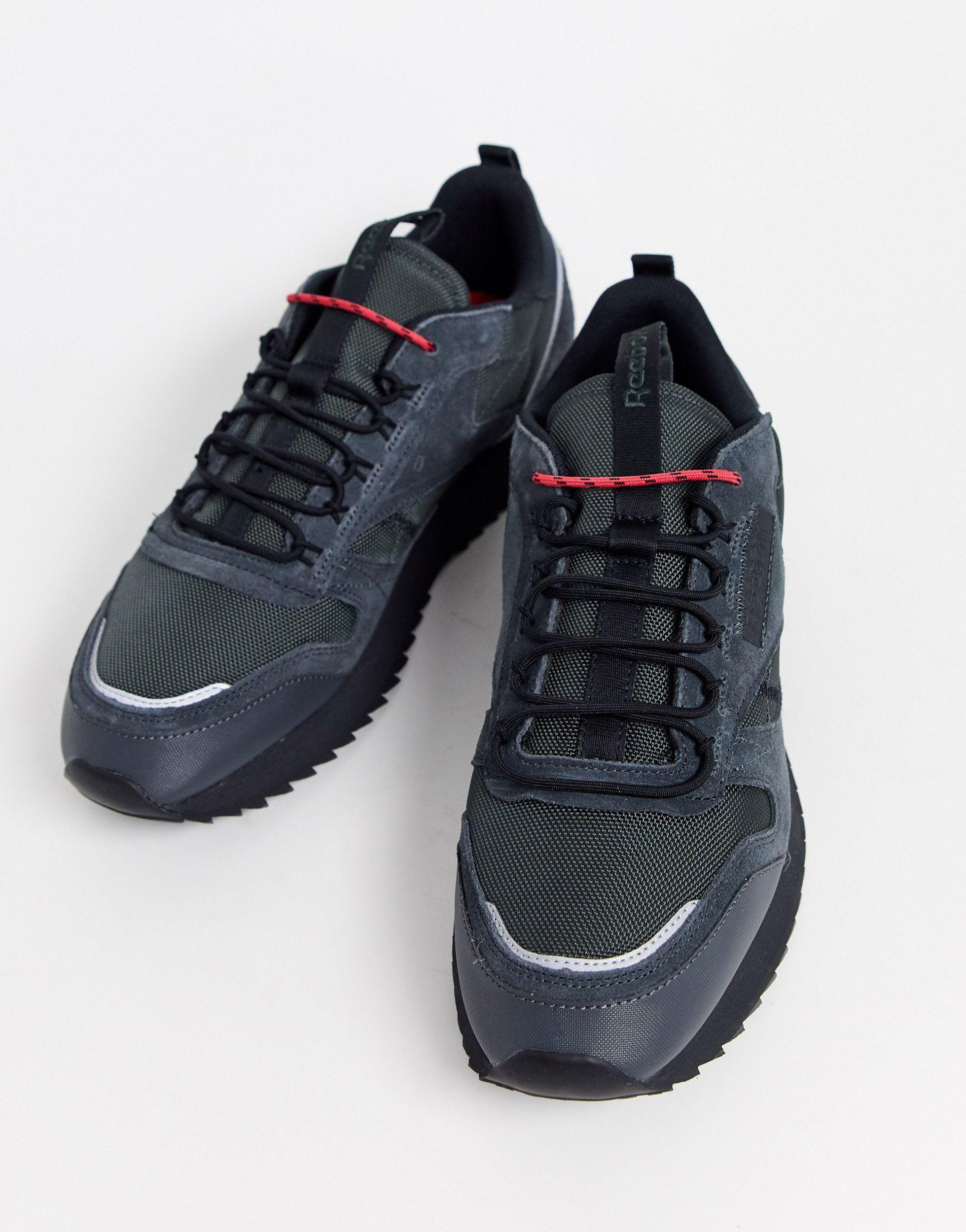 reebok classic leather trainers trail edition