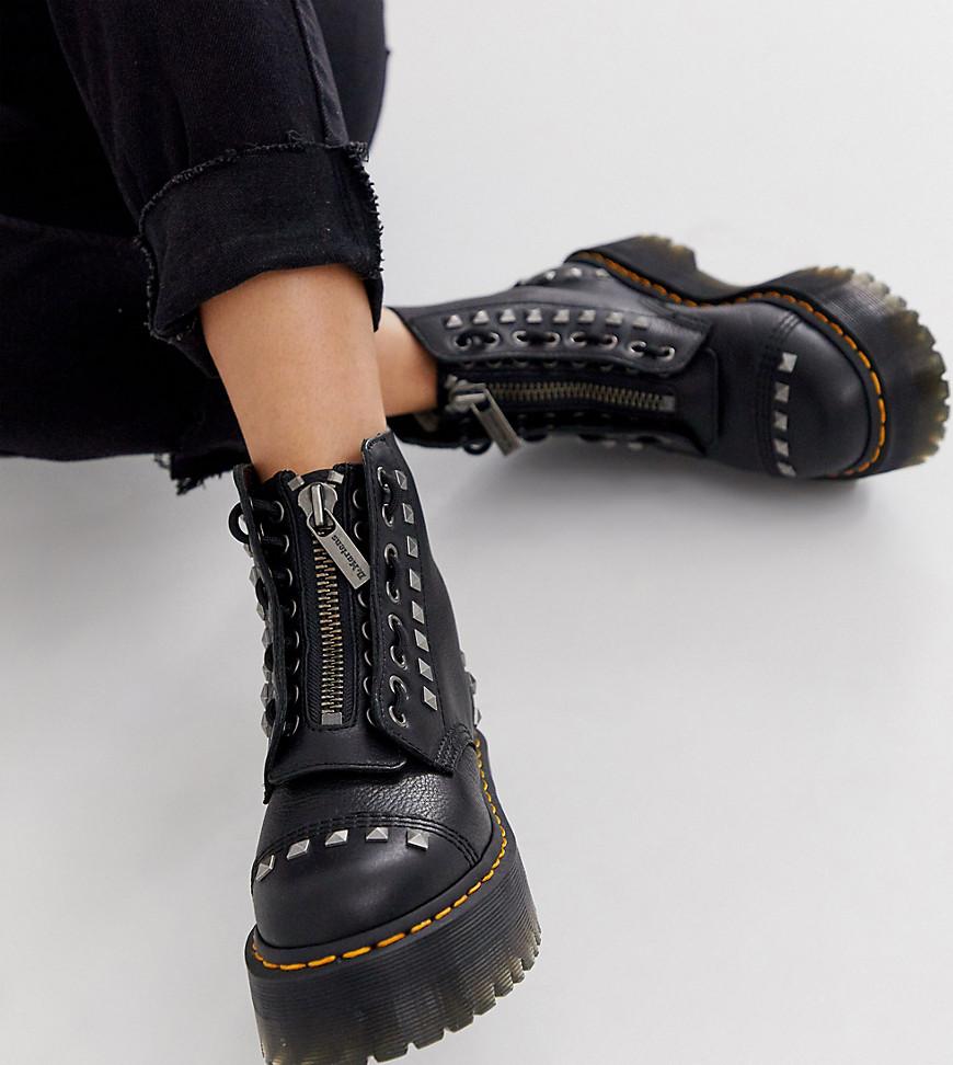 Dr. Martens X Asos Exclusive Studded Sinclair Chunky Boots in Black | Lyst