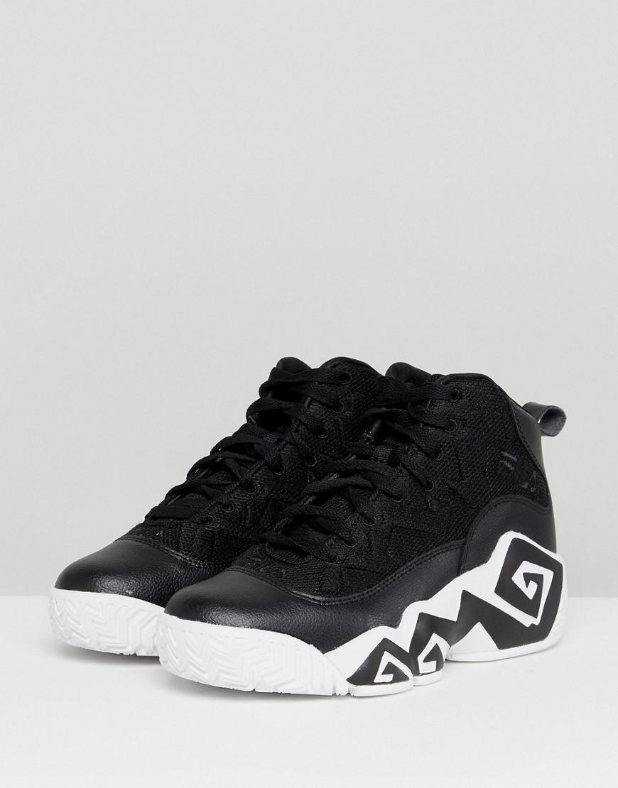 Fila Leather Mb Mesh High Top Trainers 