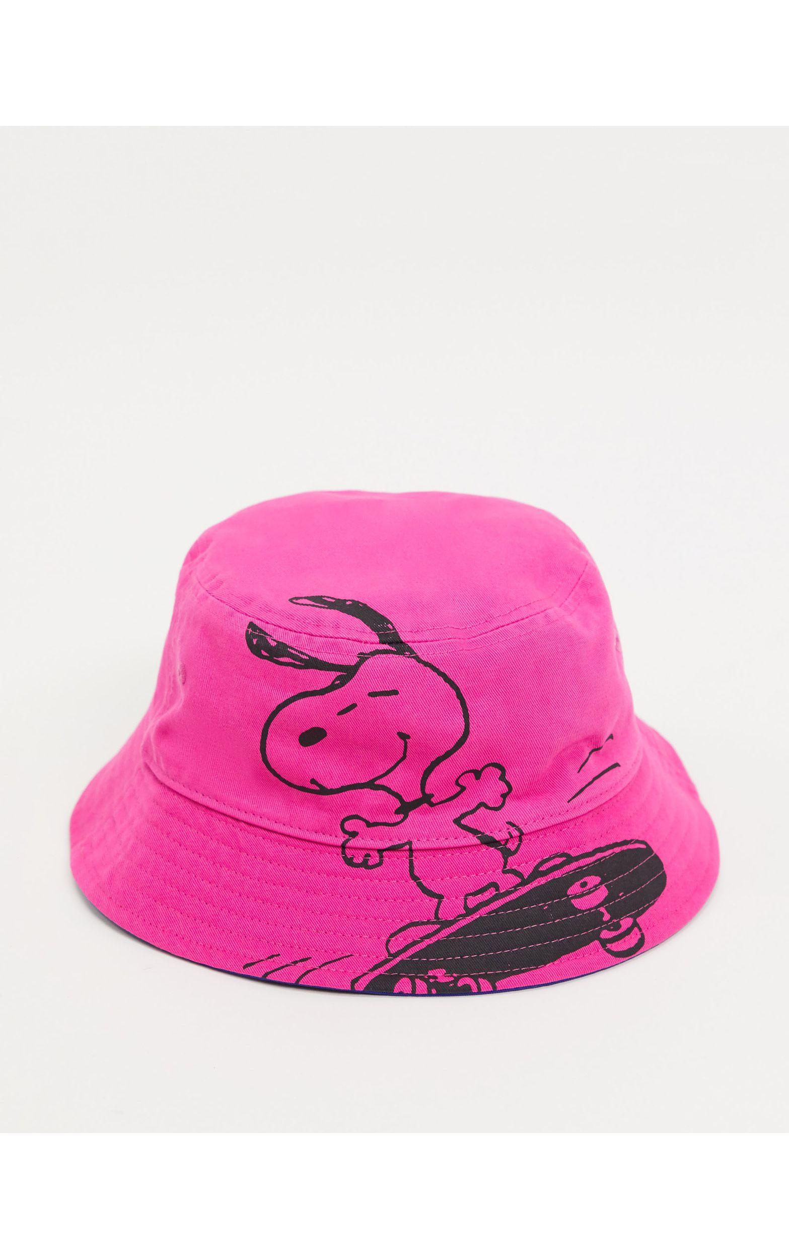 Levi's X Snoopy Reversible Bucket Hat in Pink for Men | Lyst Australia
