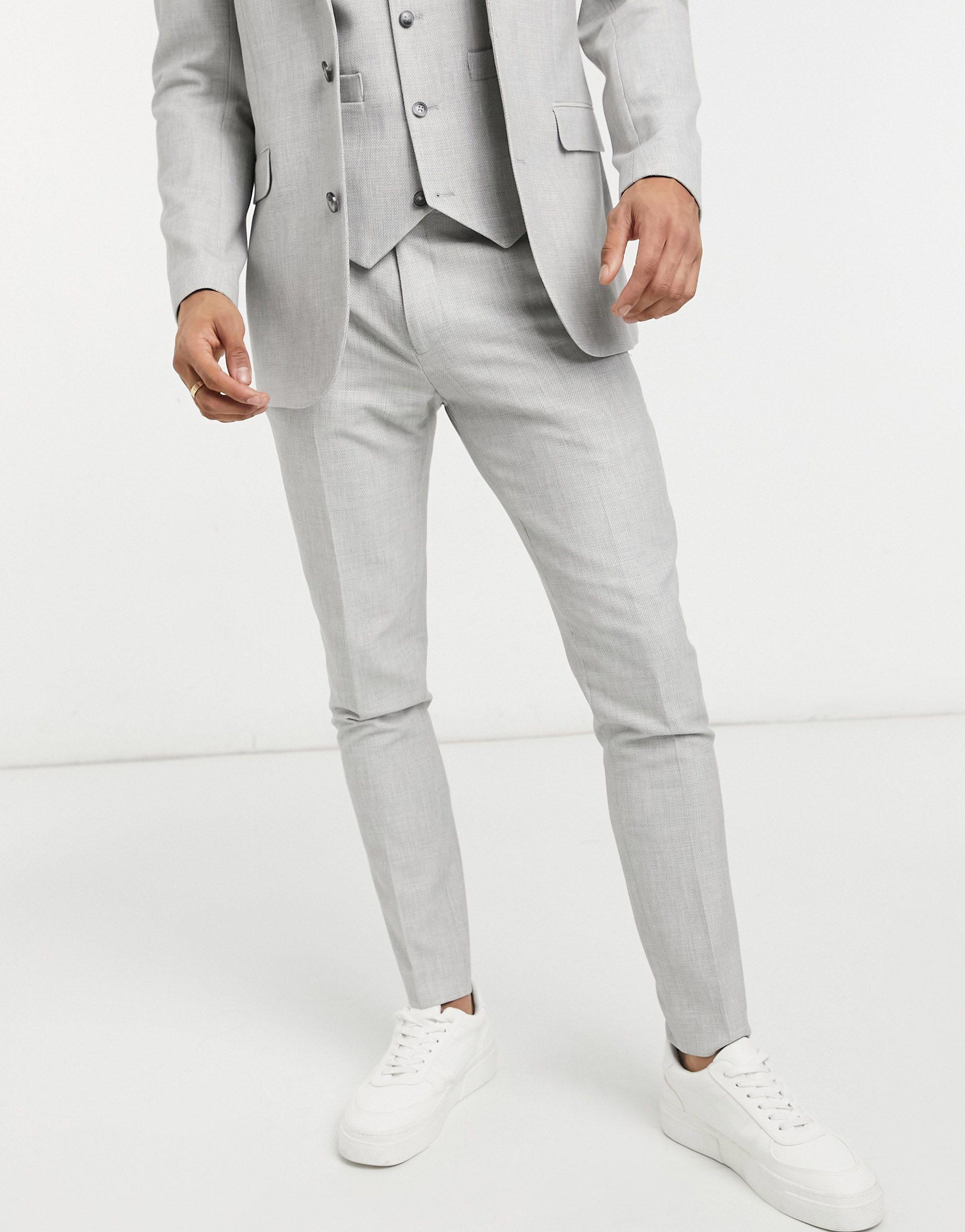ASOS Cotton Wedding Super Skinny Suit 